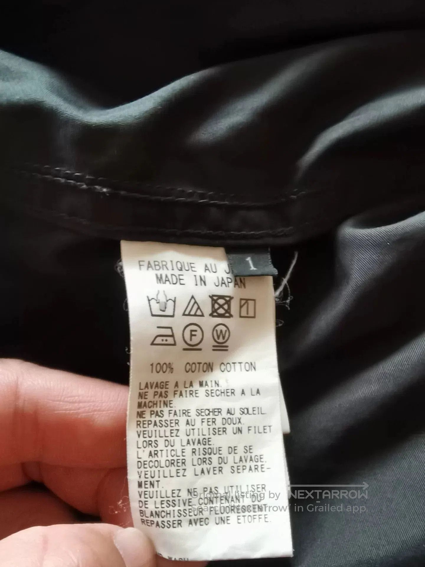 Y's Y's Black Cotton Long Sleeve Shirt. Size S / US 4 / IT 40 - 7 Thumbnail