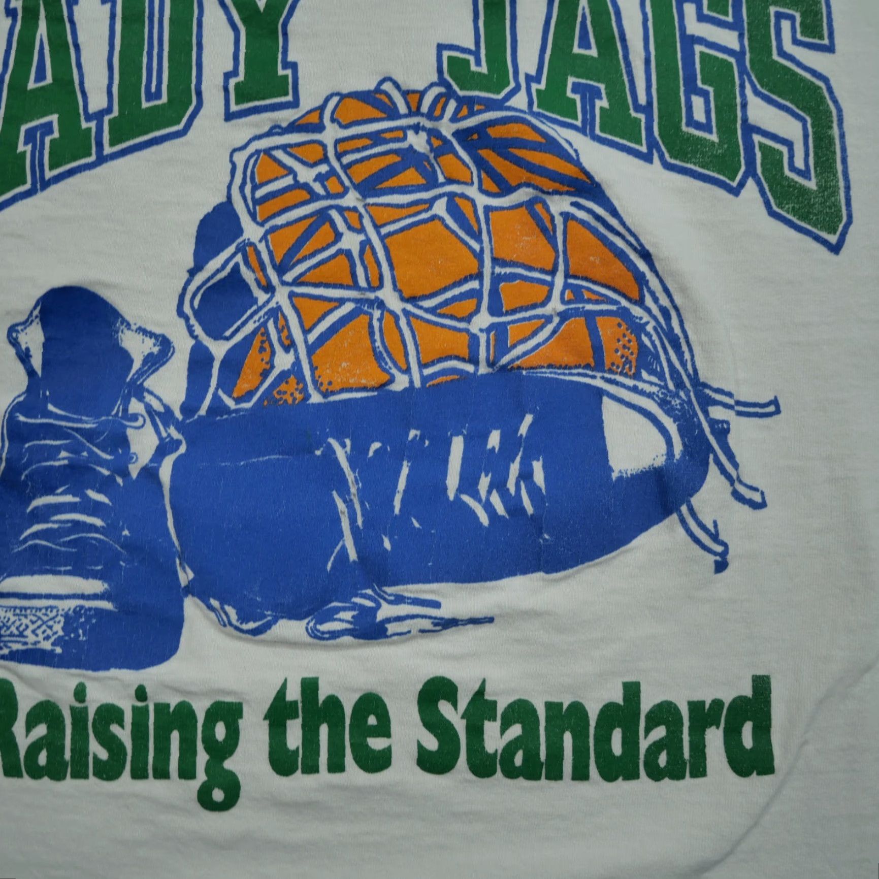Vintage VINTAGE Basketball Shirt Adult XL White High School Lady Jags 90s Size US XL / EU 56 / 4 - 5 Thumbnail