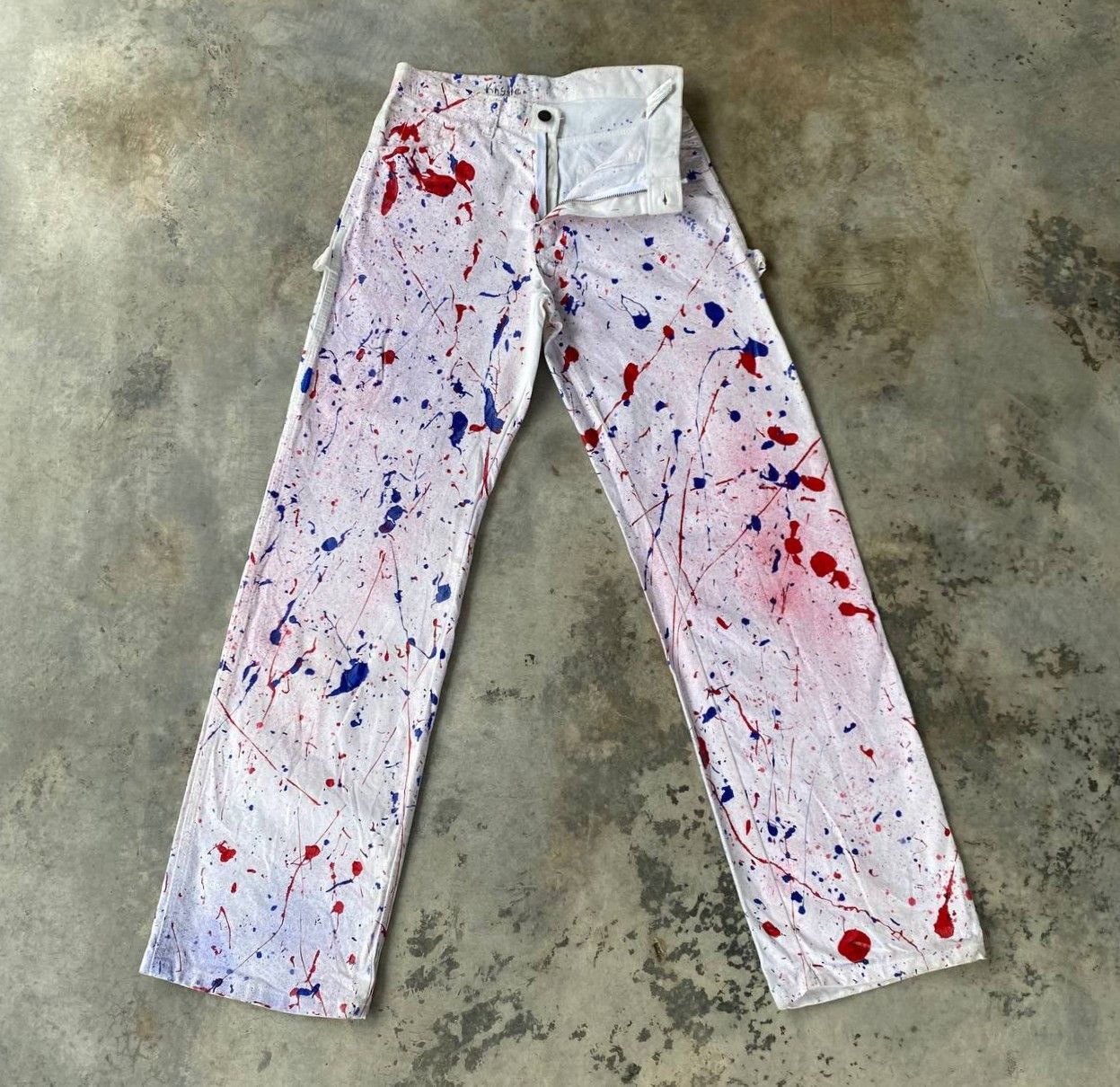 Vintage VINTAGE DICKIES CARPENTER REWORKED SPLATTER PAINT W28X32 Size US 28 / EU 44 - 13 Thumbnail