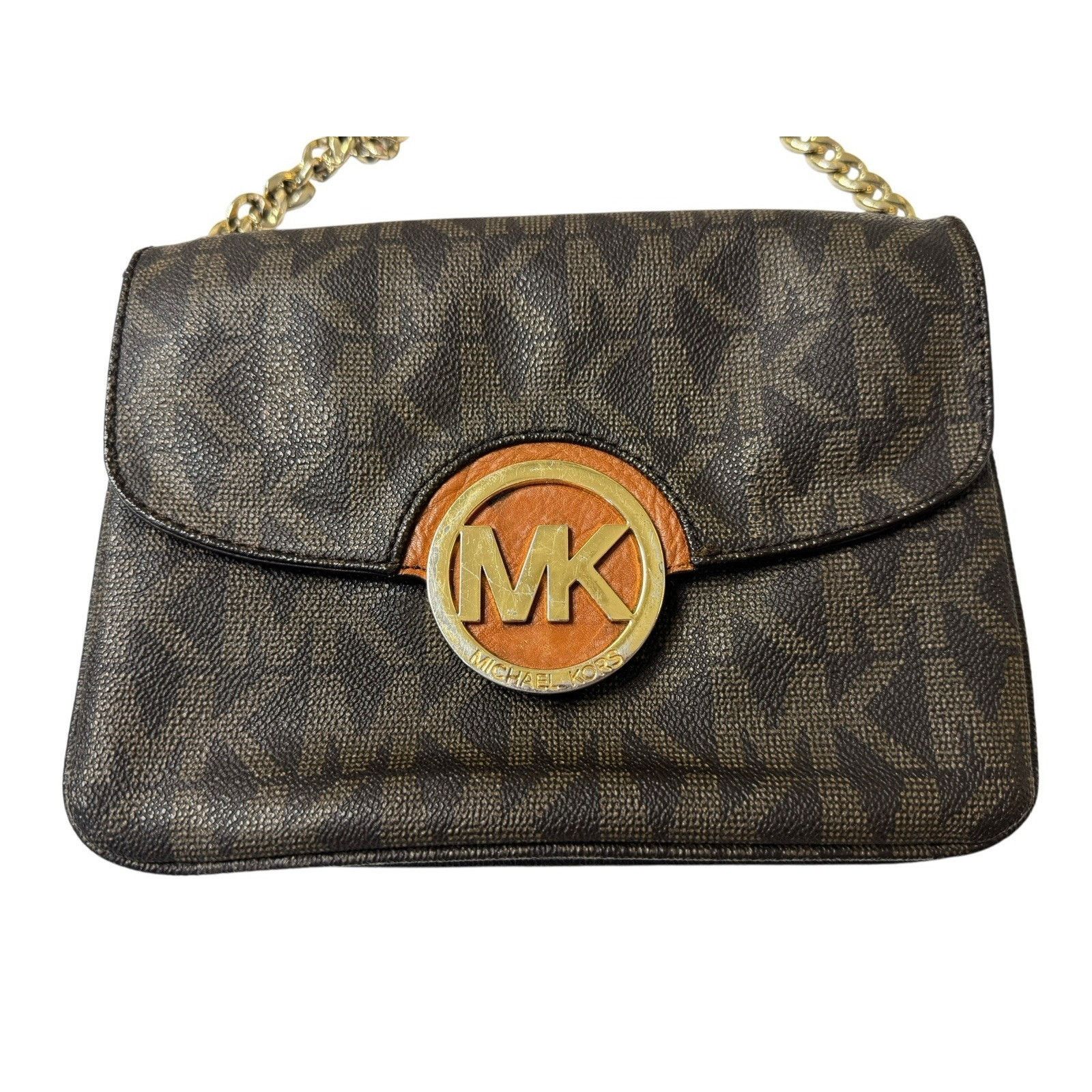 Michael Kors MICHAEL KORS Fulton Flap Gusset Crossbody Bag Purse RARE Size ONE SIZE - 4 Thumbnail