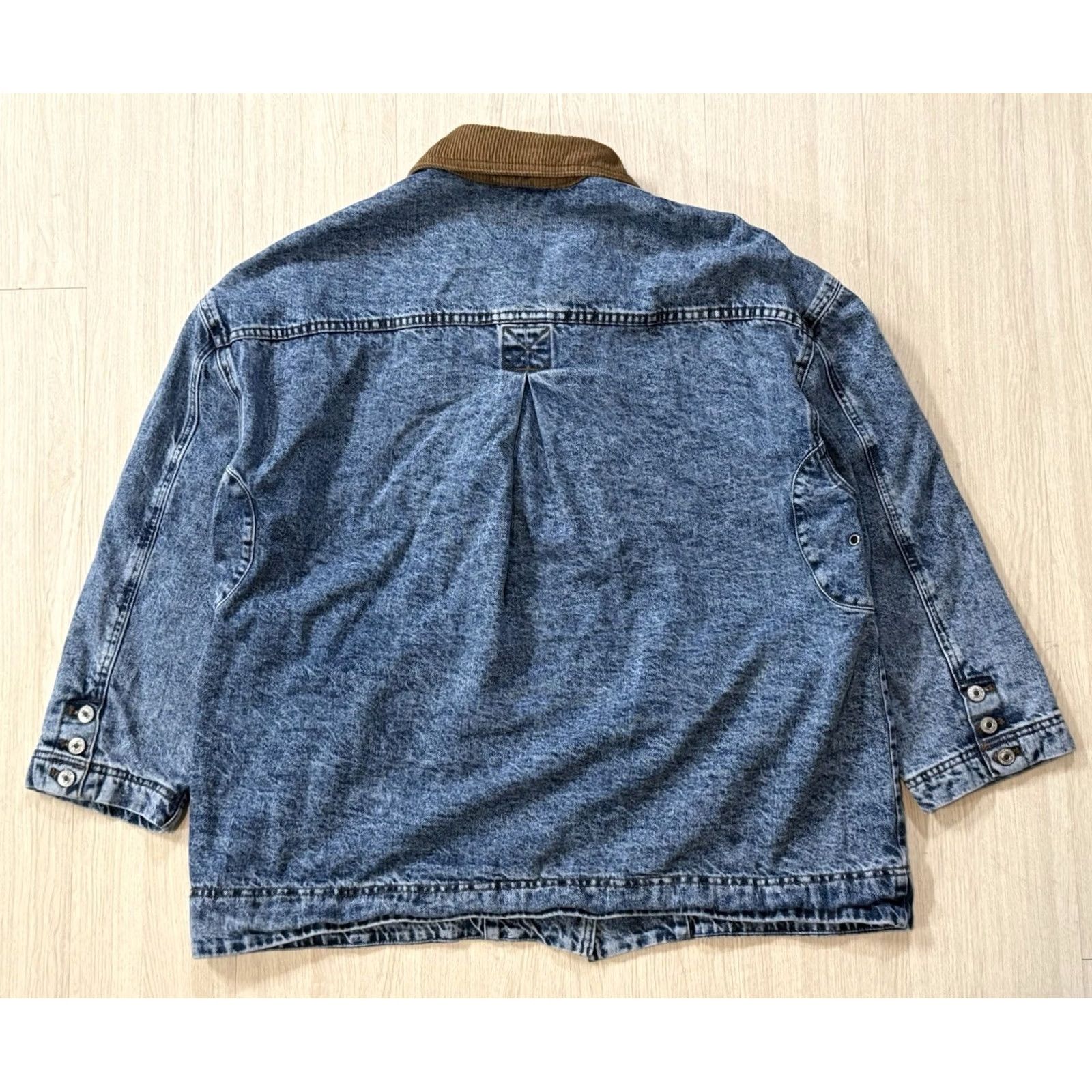 Vintage We The Free Coat Oversized Denim Barn Blue S Boys? Size S / US 4 / IT 40 - 2 Thumbnail