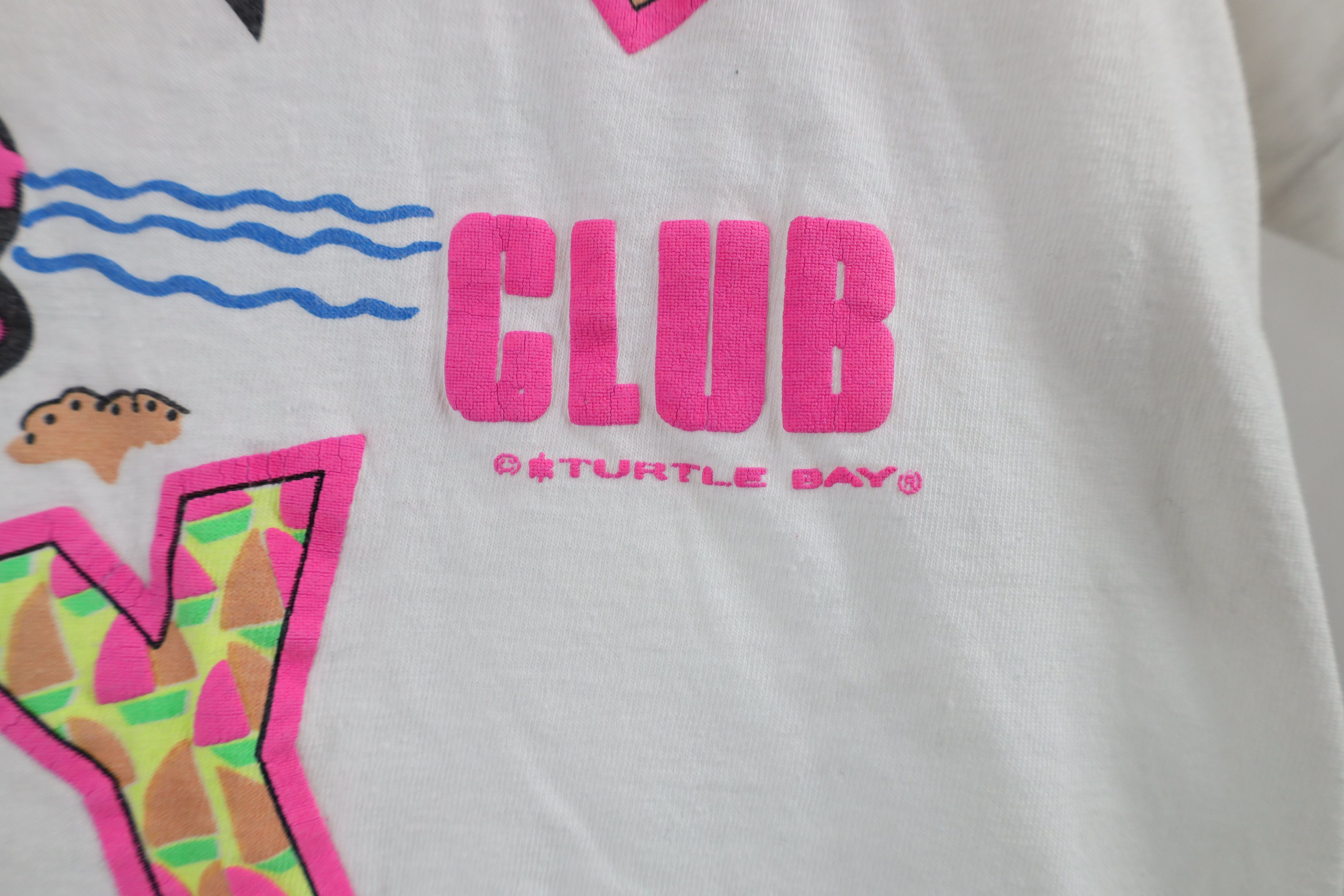 Vintage Vintage 90s Streetwear Bay Beach Club Short Sleeve T-Shirt Size M / US 6-8 / IT 42-44 - 5 Thumbnail