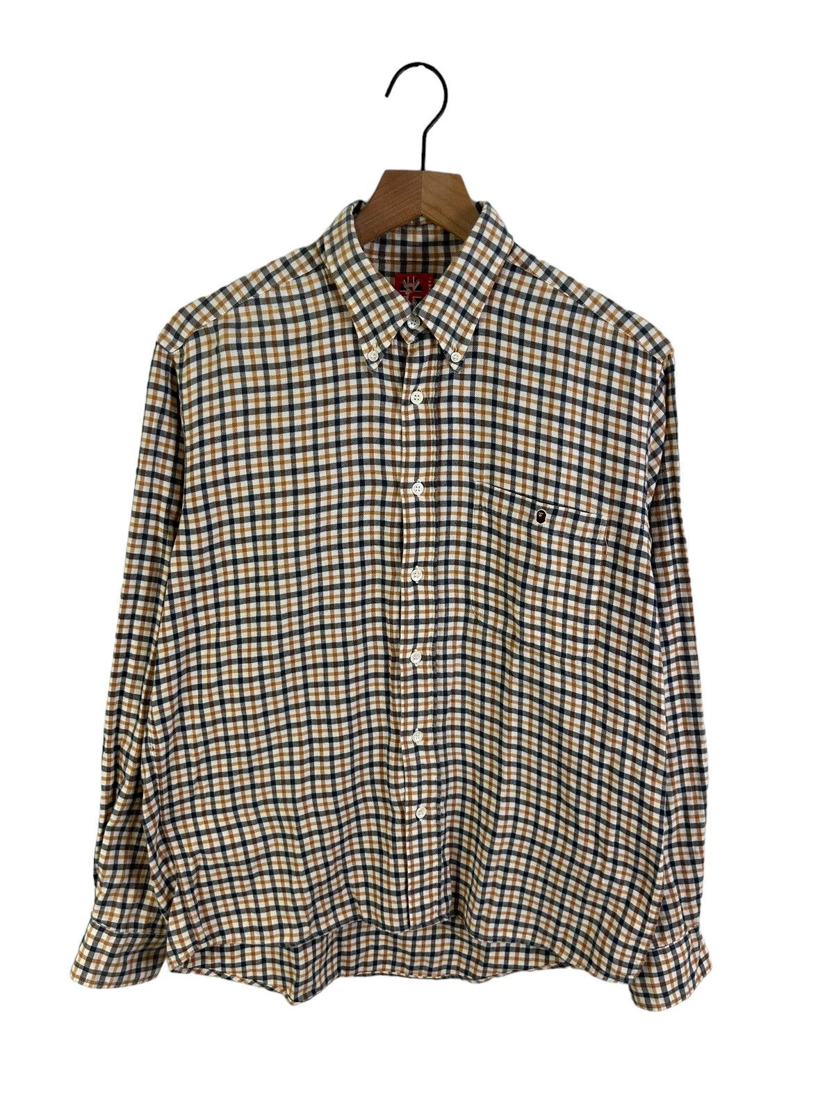 OG Bape Plaid Flannel Shirts