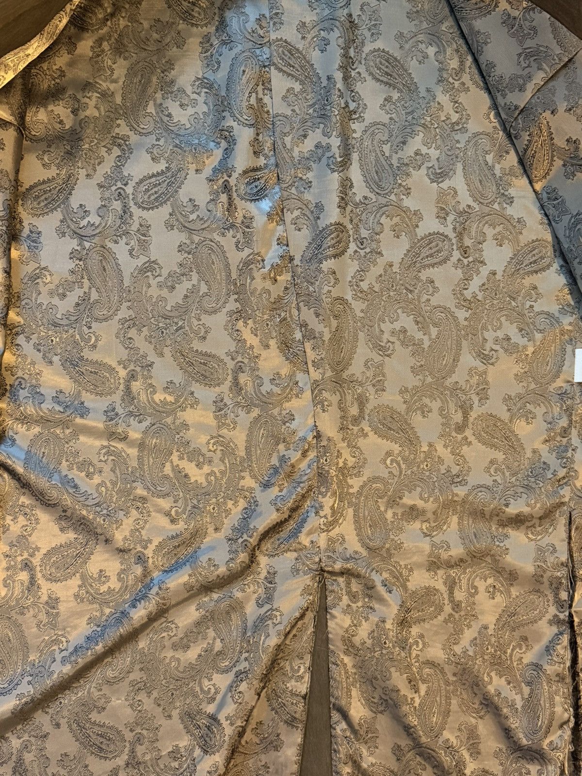Vintage Paisley‑Lined Blazer – Gray – Size 3X Size US XL / EU 56 / 4 - 5 Thumbnail