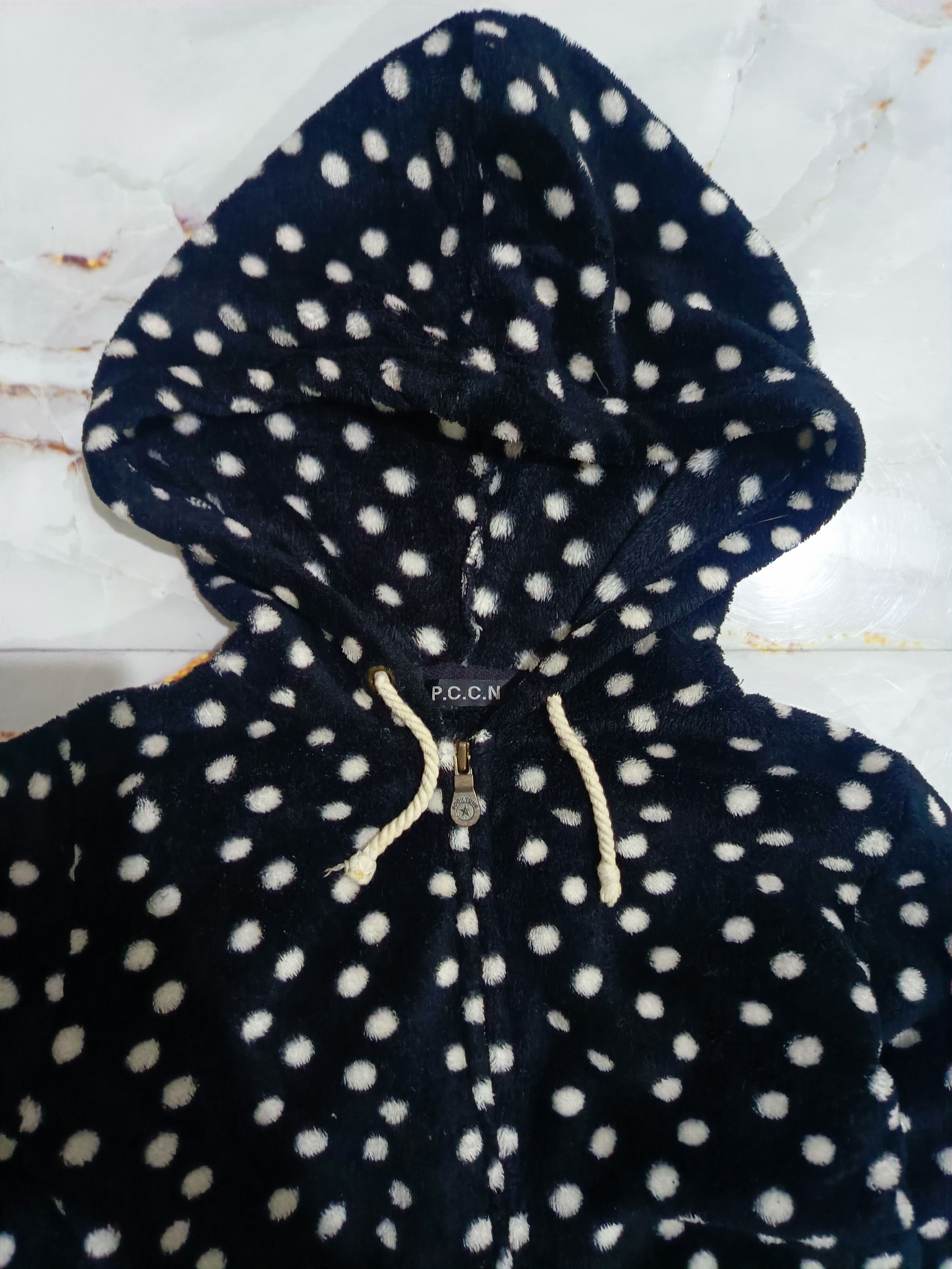Hysteric Glamour Japanese Brand Pccn fleece polka dots Hoodie Size US M / EU 48-50 / 2 - 1 Thumbnail