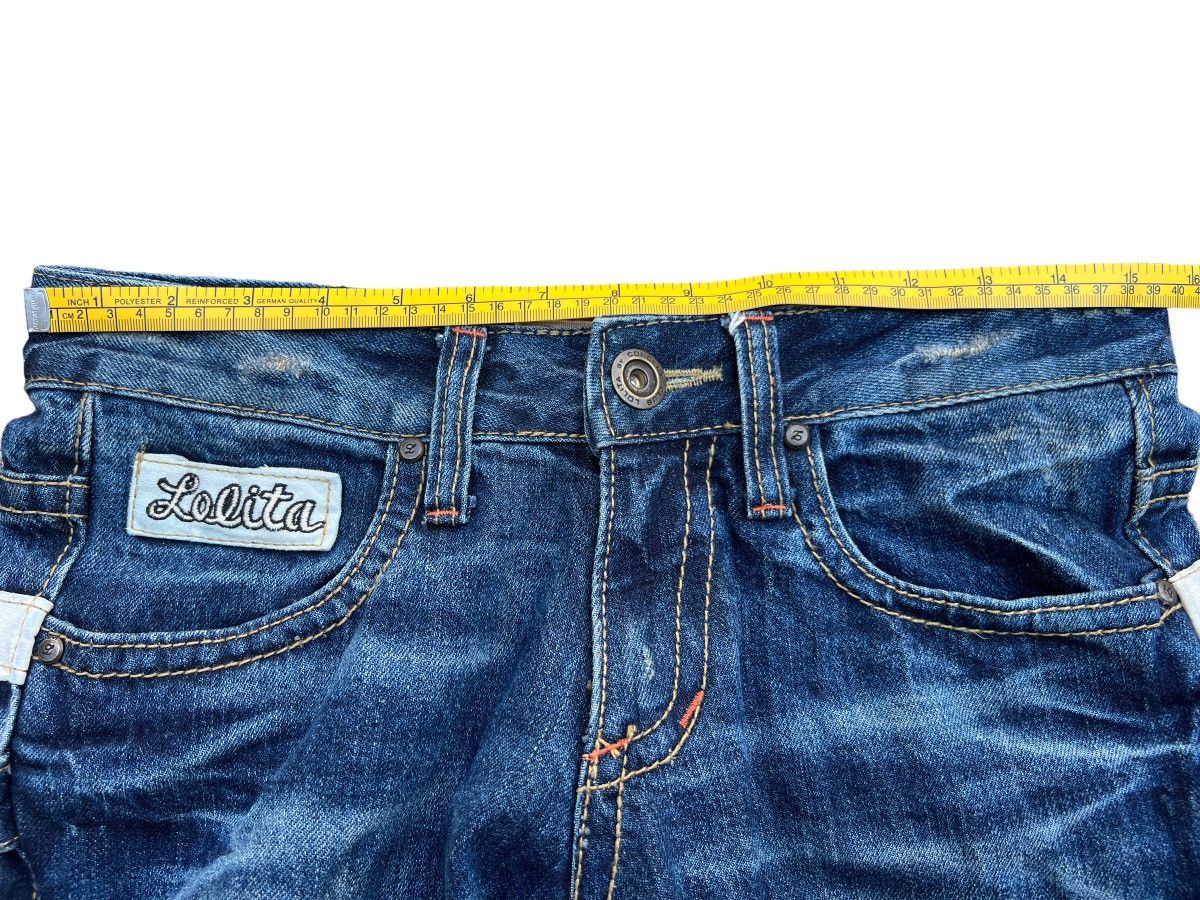 Japanese Brand Lolita Yoshitomo Nara Distressed Denim Jeans 31x31.5 Size 31" - 9 Thumbnail