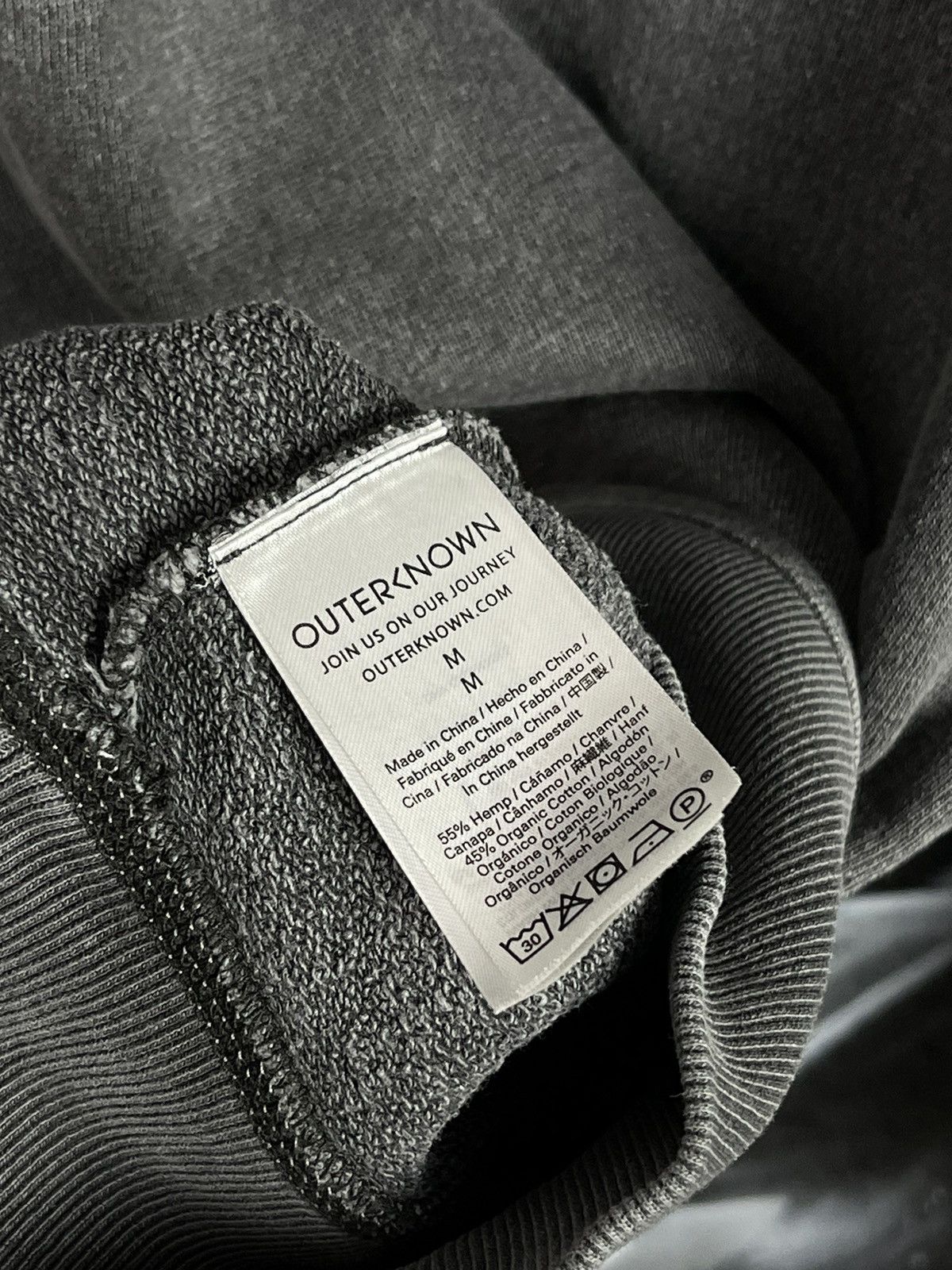 Outerknown Outerknown Washed Grey Sweatshirt Men’s Size M Size US M / EU 48-50 / 2 - 9 Thumbnail