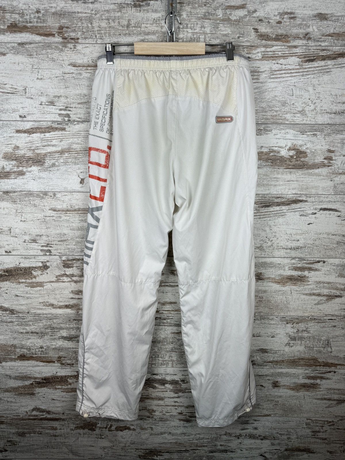 Nike × Vintage Mens Vintage Nike white drill pants swoosh sweatpants rare Size US 34 / EU 50 - 15 Thumbnail