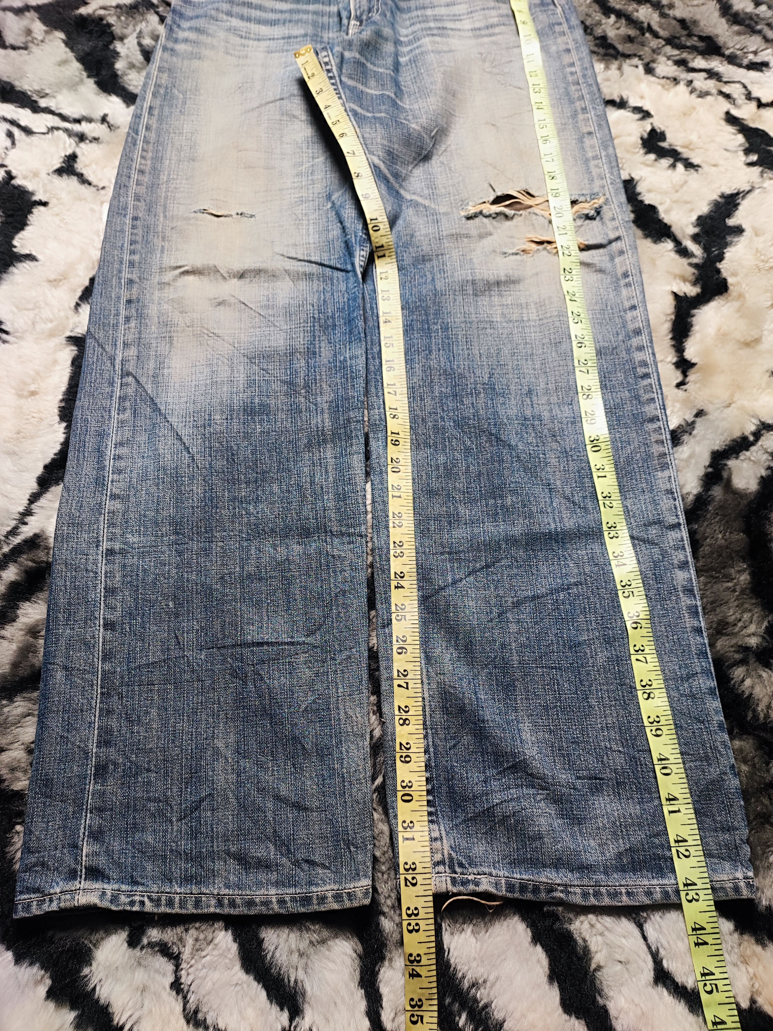 Levi's Vintage Levis 504 Jerky Tag Thrashed ERD Grunge Chrome 30x32 Size US 30 / EU 46 - 14 Thumbnail