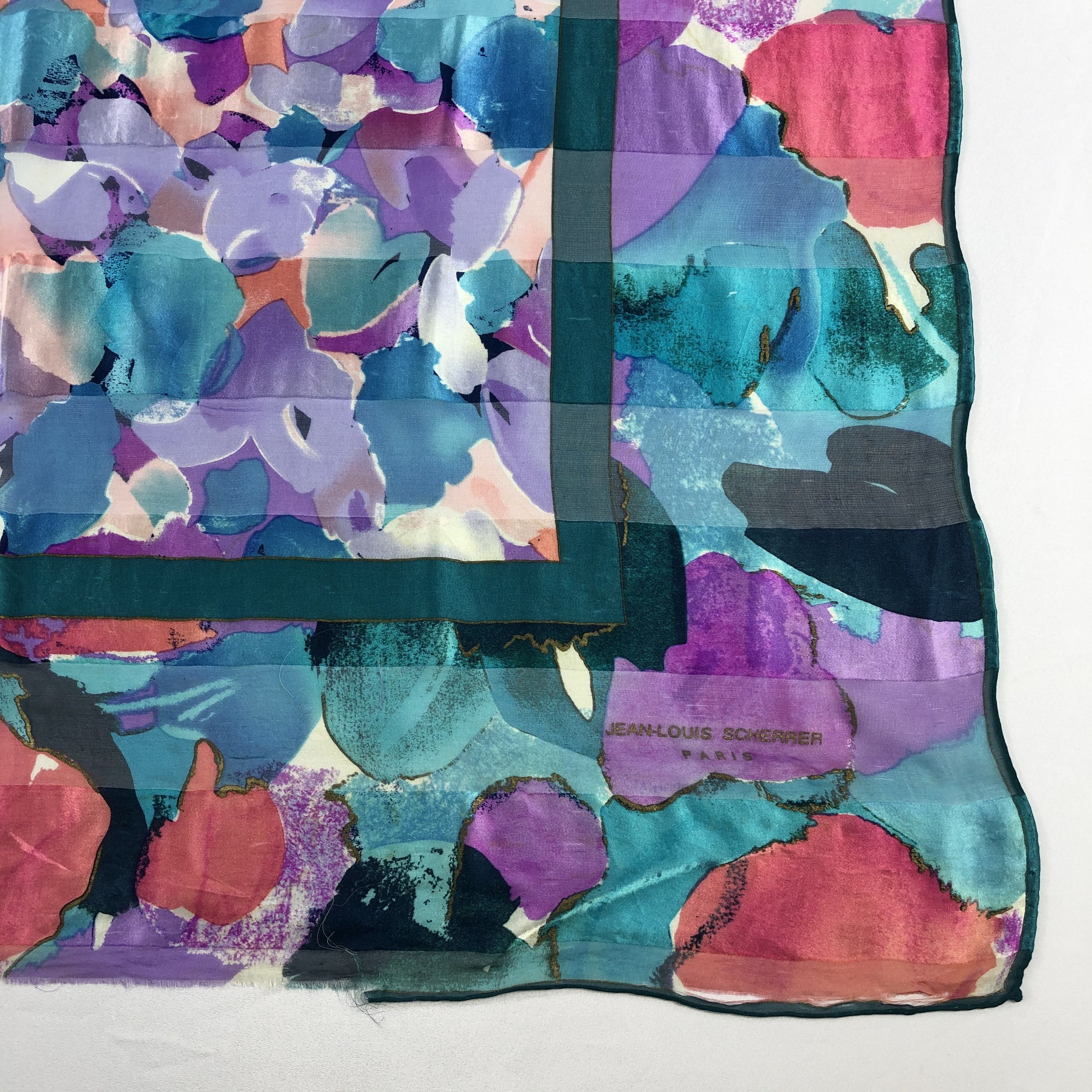 Jean-Louis Scherrer Vintage Jean Louis Scherrer Silk Scarf Size ONE SIZE - 4 Thumbnail