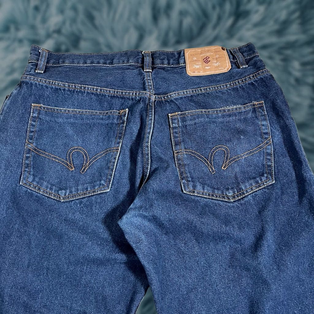 Rocawear VINTAGE Rocawear Jeans Wide-Leg 34x27 Blue Dark Wash Men Jeans Y2K HipHop Baggy Style Size US 34 / EU 50 - 1 Thumbnail