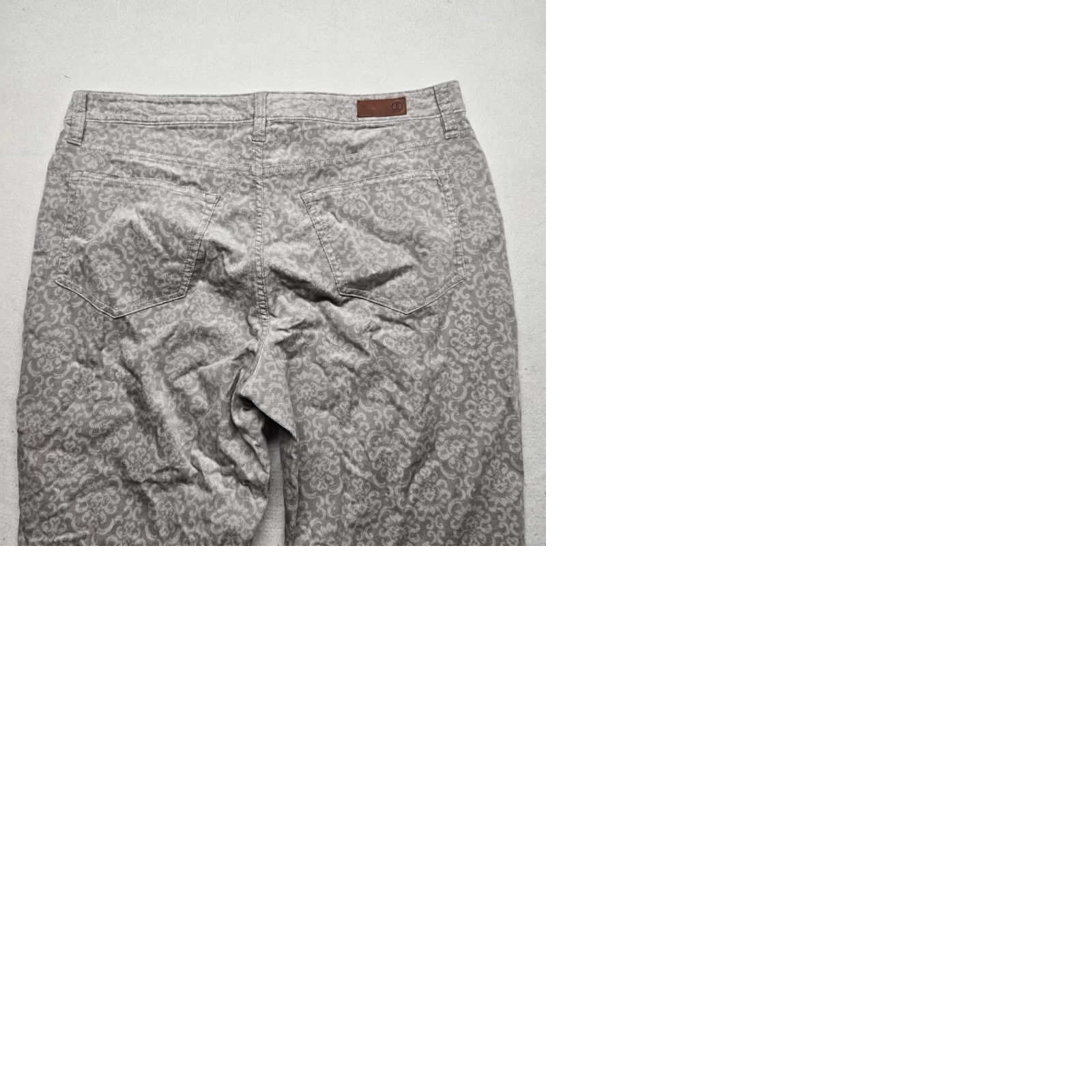 Lands' End Lands' End Womens Pants Straight Pull-On 14 Gray Adult Womens Land's End 14 Pants Stretch Knit Cotton Polyester Spandex Modern 14 Womens Size 36" / US 14 / IT 50 - 9 Thumbnail
