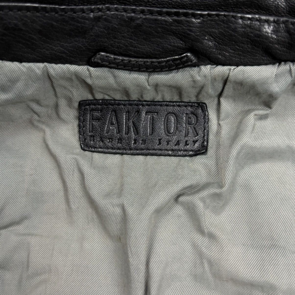 BUFFALO BOBS 2000s Faktor - Riri Zips Vkei Style Rider Leather Jacket Size US M / EU 48-50 / 2 - 12 Thumbnail