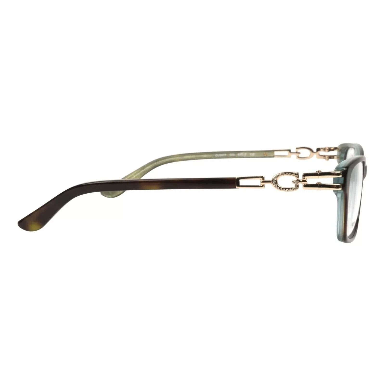 Guess GUESS GU2677 TORTOISE GREEN CRYSTAL LOGO EYEGLASSES 53-17 Size ONE SIZE - 3 Thumbnail