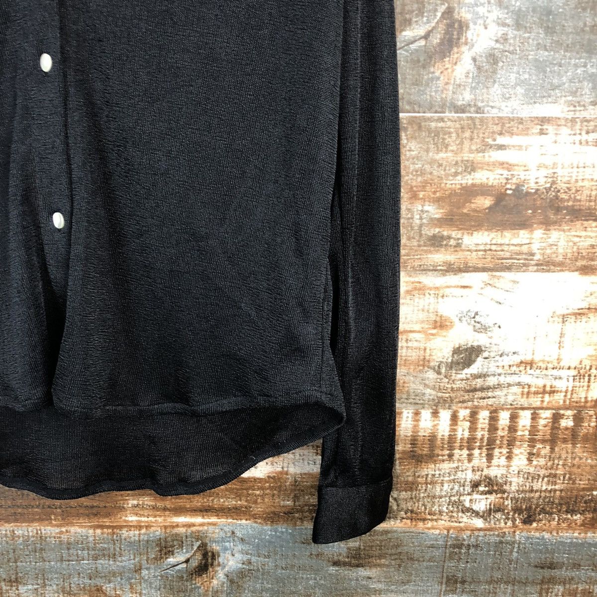 Homespun Knitwear × Japanese Brand Zada New York Black Cardigan Knitwear Hoodie #A1675 Size M / US 6-8 / IT 42-44 - 8 Thumbnail