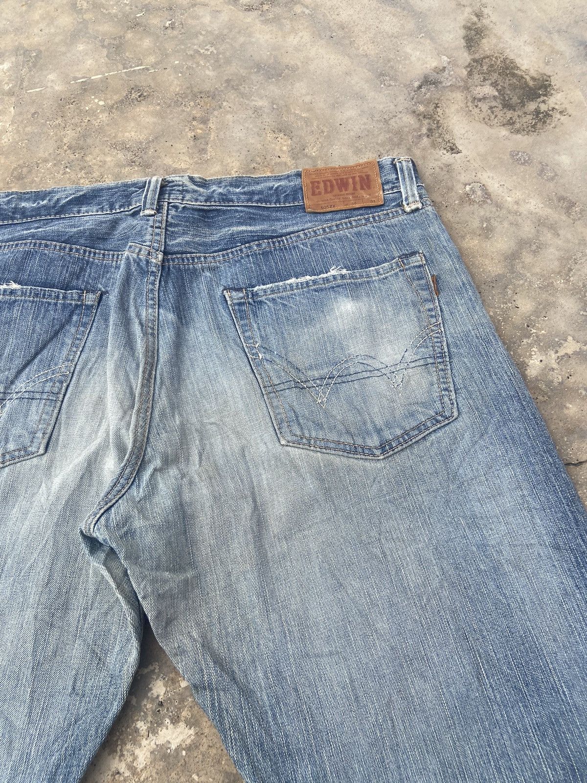 Edwin VINTAGE EDWIN RED LINE SELVEDGE DISTRESSED PANT Size US 39 - 4 Thumbnail