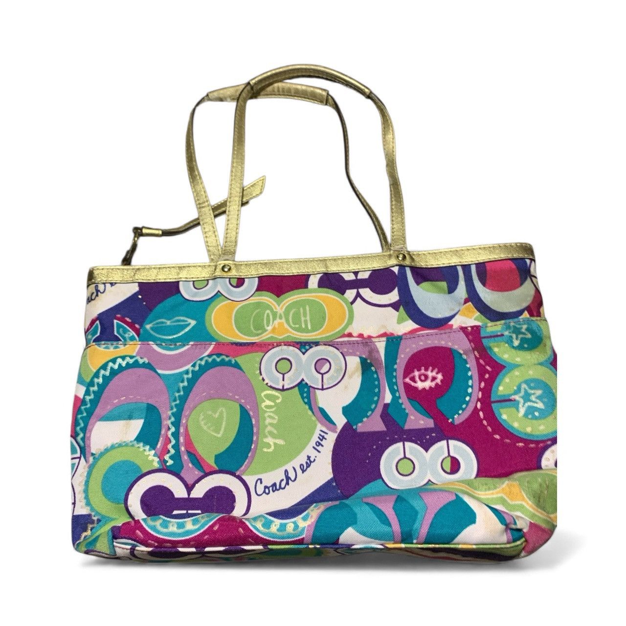 Coach Coach Poppy Glam Hand Bag (item#155) Size ONE SIZE - 1 Thumbnail