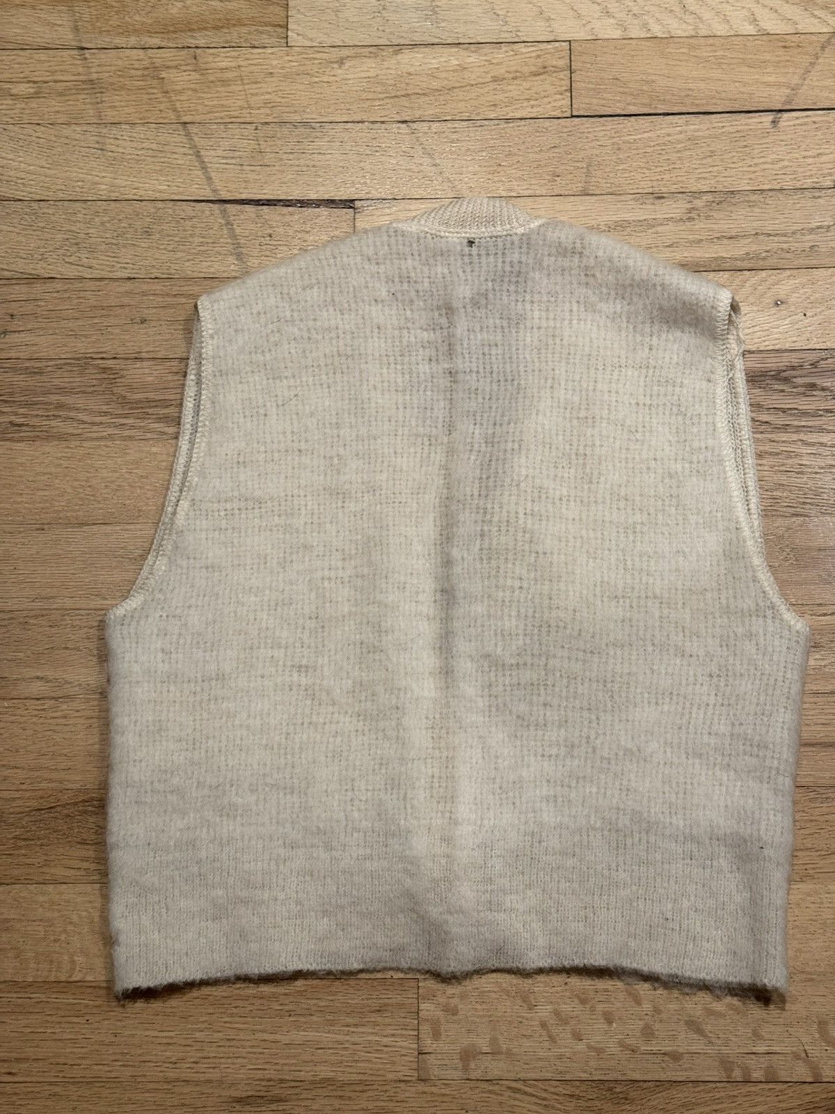 Vintage Cream Wool/Mohair Vest Size S / US 4 / IT 40 - 7 Thumbnail