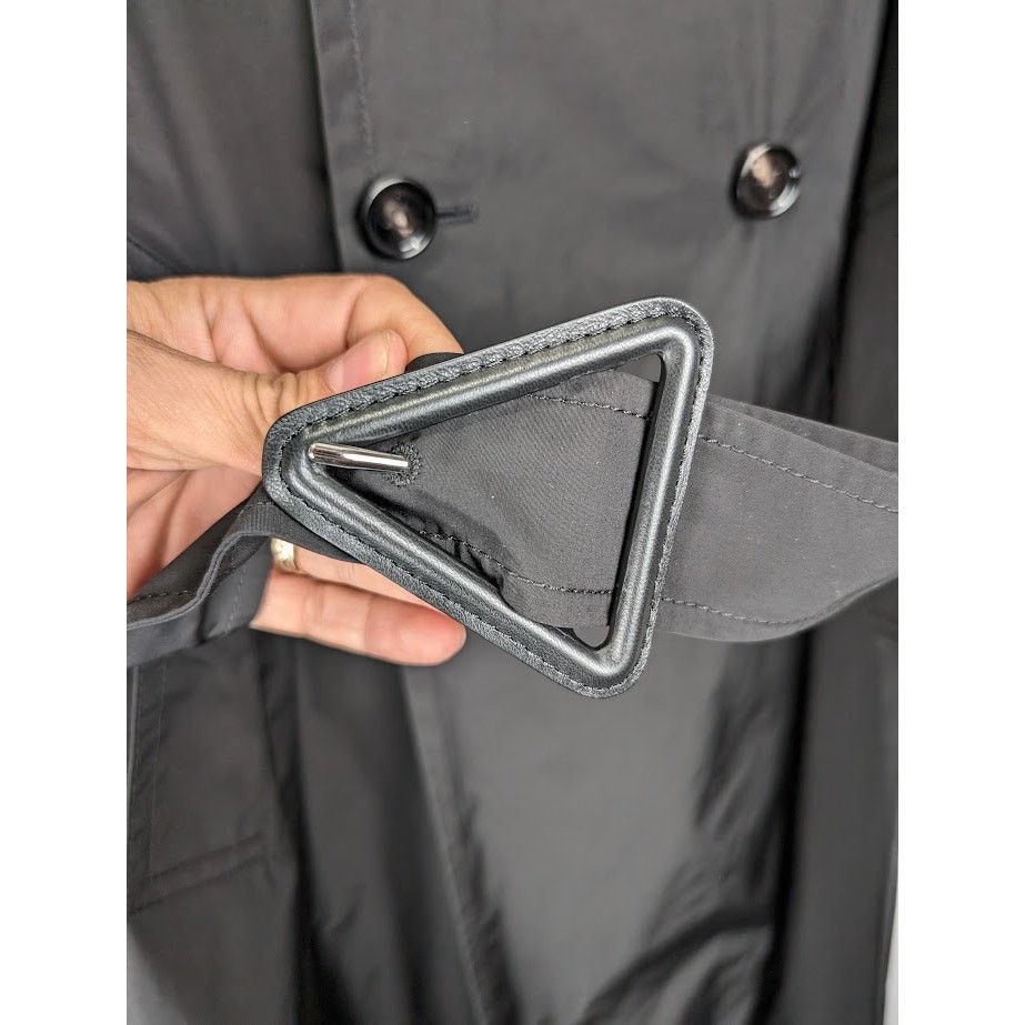 Bottega Veneta o1rshd1 Trench Fluid Technical Cotton Coat in Black Size US S / EU 44-46 / 1 - 12 Thumbnail