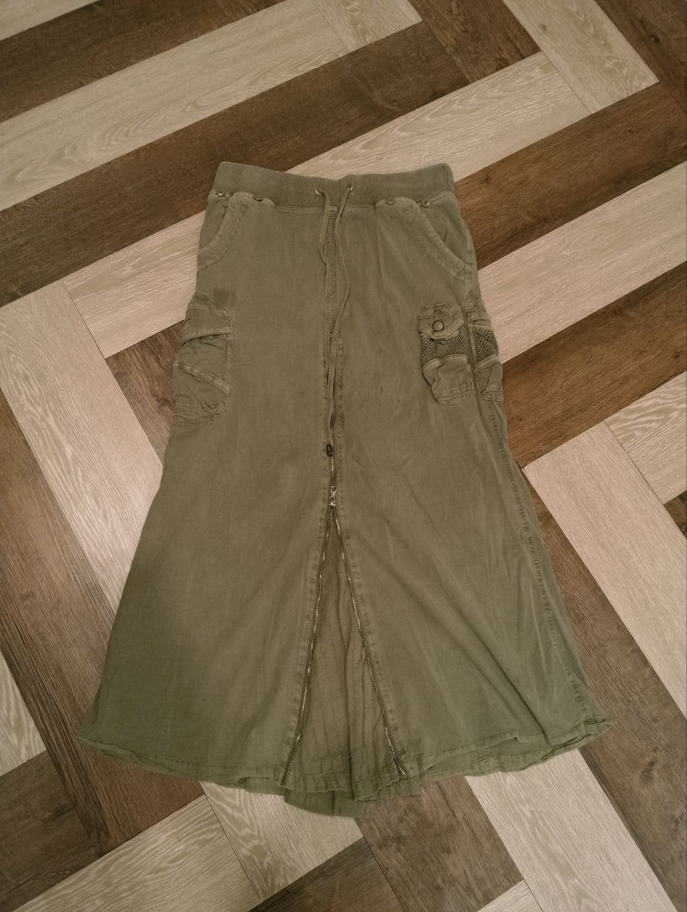If Six Was Nine VINTAGE G.O.A MILITARY CARGO SKIRT Size 31" - 2 Thumbnail