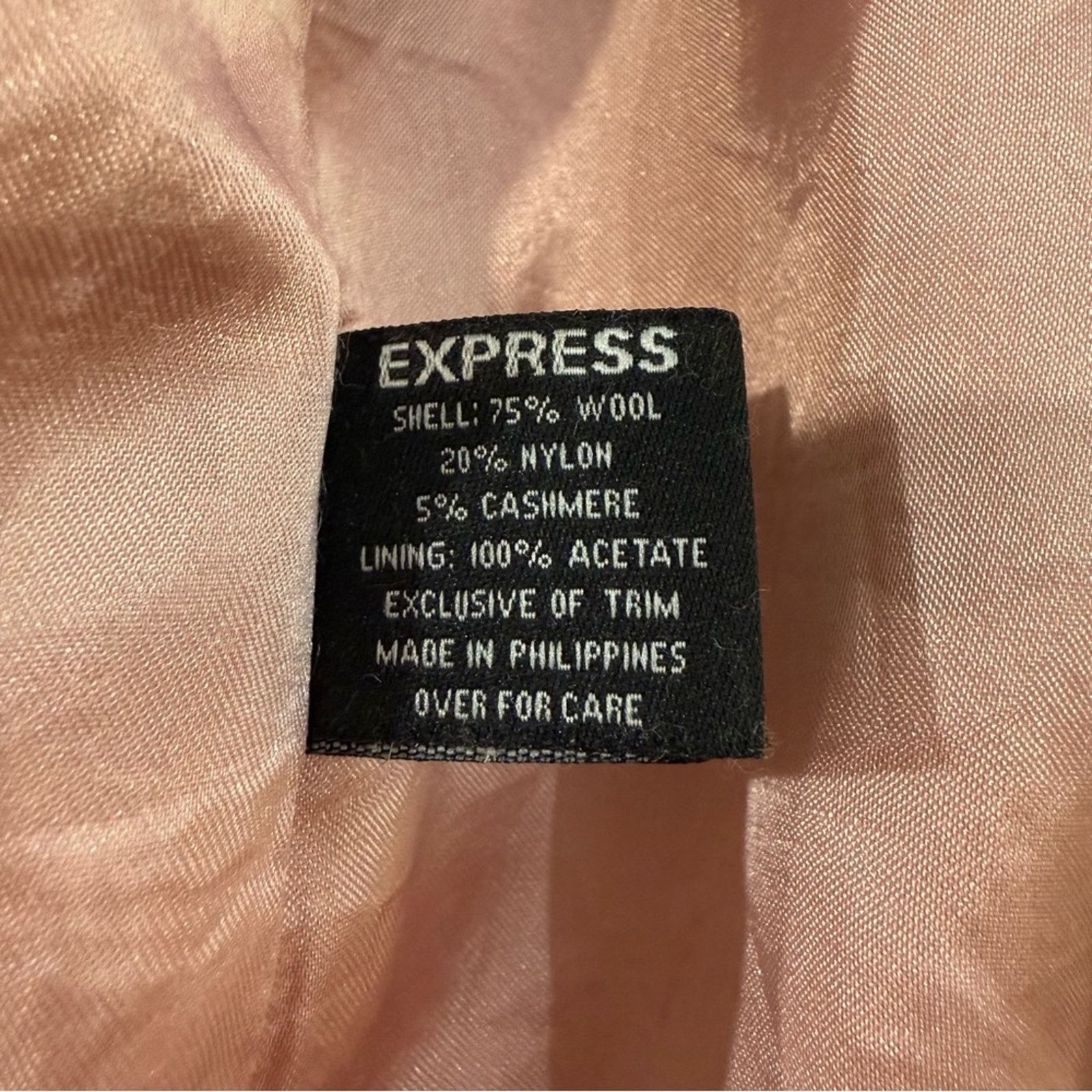 Express Express Button Front Wool/Cashmere Blend Pea Coat Women’s 6 Size M / US 6-8 / IT 42-44 - 8 Thumbnail