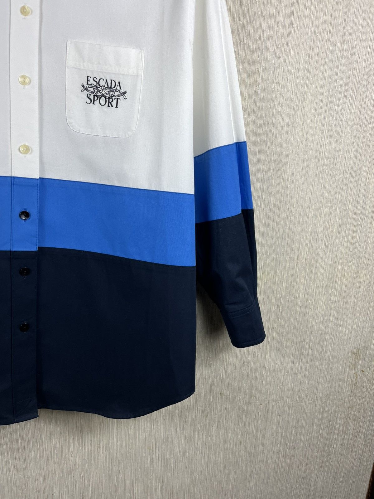 Escada Sport Vintage Brand New Escada Sport old money pocket hemd shirt Size L / US 10 / IT 46 - 6 Thumbnail