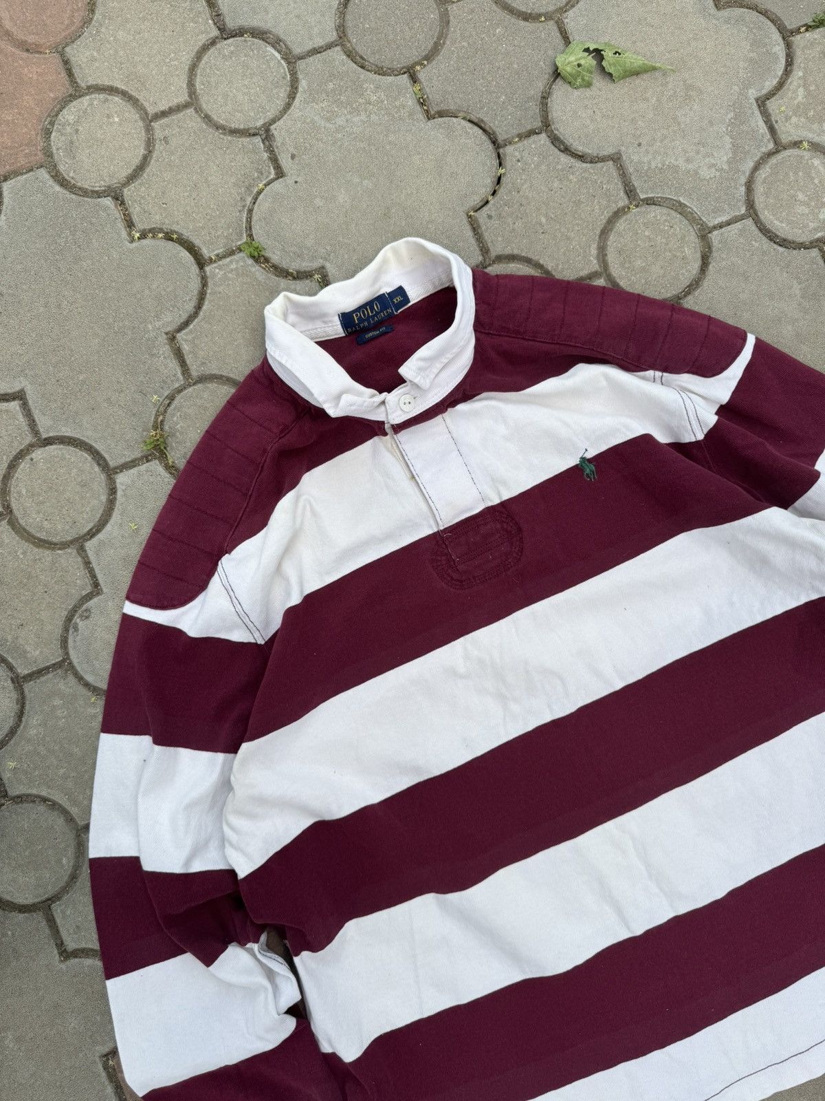 Polo Ralph Lauren Vintage Polo Ralph Lauren Striped Rugby Tee Shirt Y2K Size US XXL / EU 58 / 5 - 4 Thumbnail