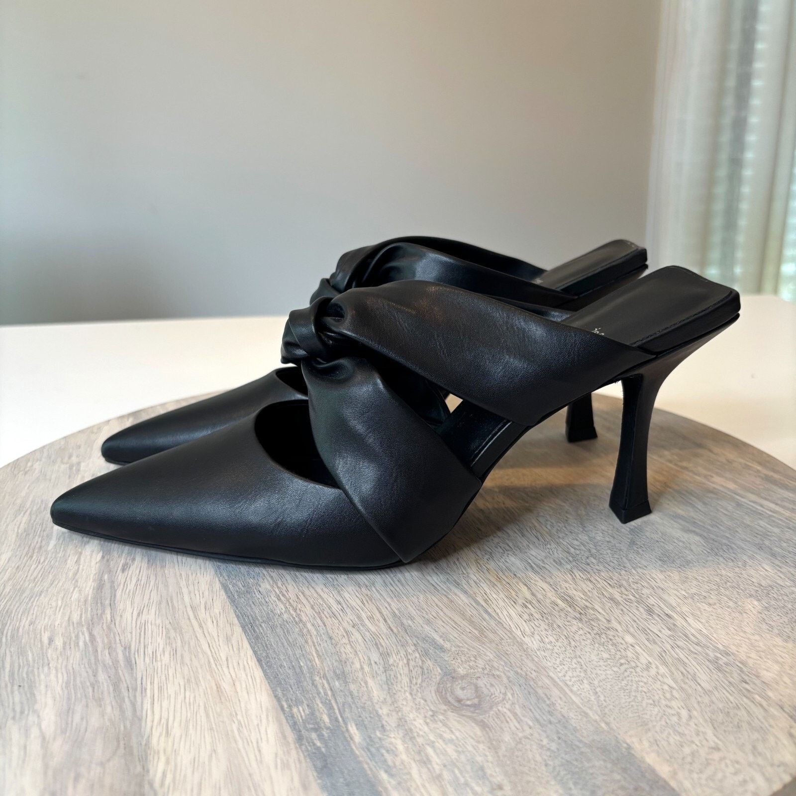 Jeffrey Campbell Jeffrey Campbell Quinbie Black Leather Pumps Heels Size 9.5 Size US 9.5 / IT 39.5 - 2 Thumbnail