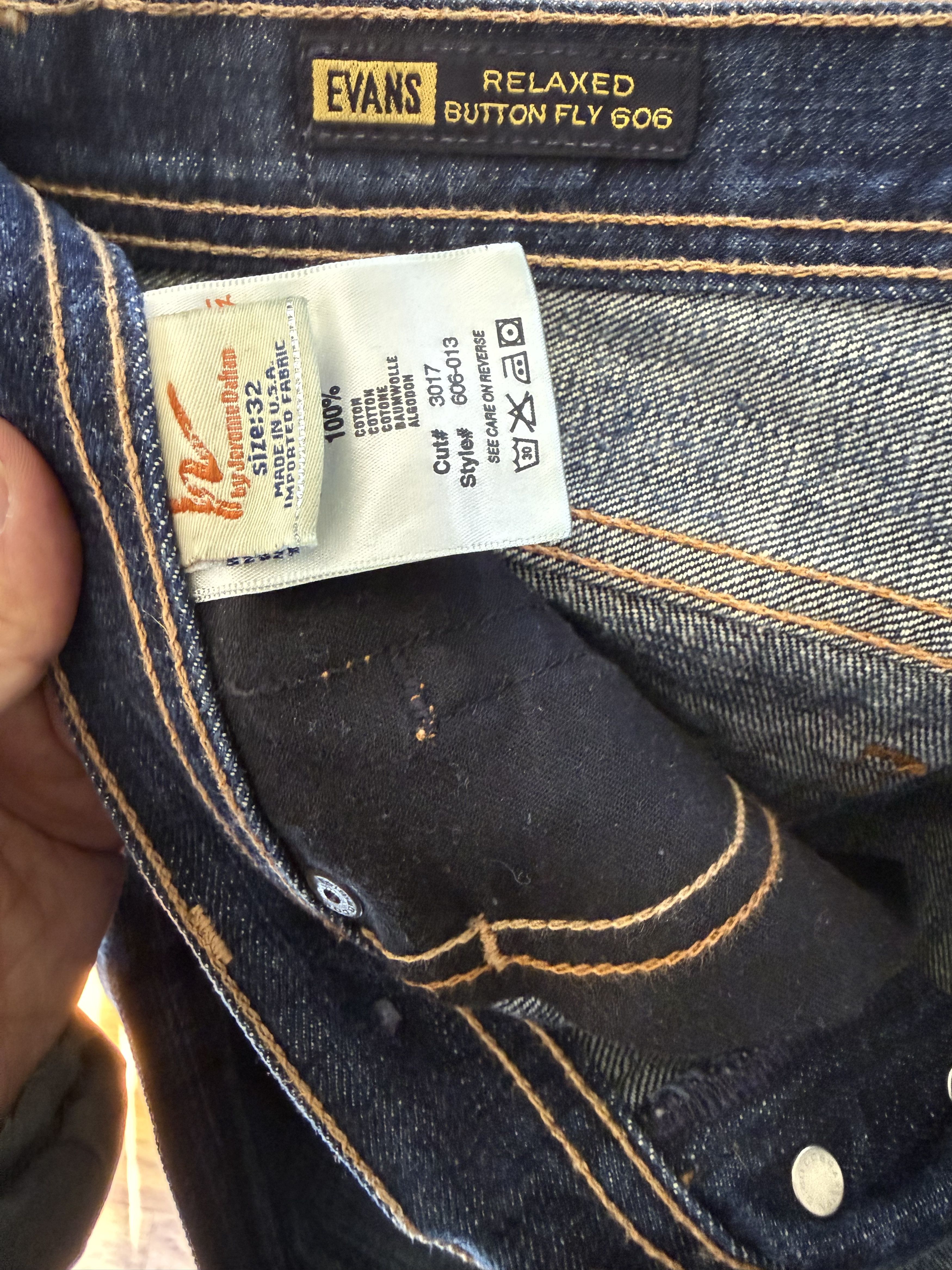 Citizens Of Humanity Evans Relaxed Button Fly 606 Jeans Size US 32 / EU 48 - 3 Thumbnail
