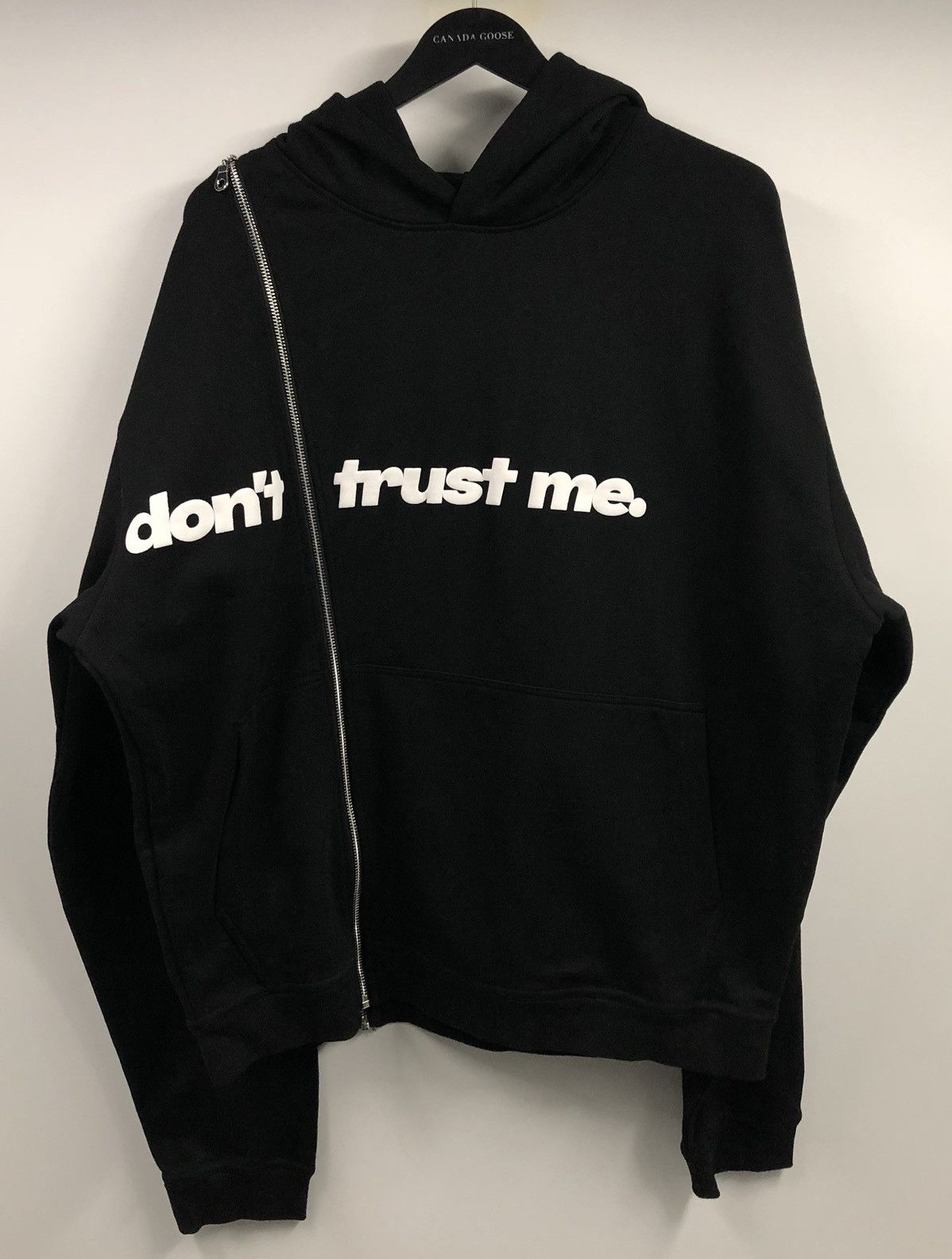 Other Meraki MRK Don’t Trust Me Off Set Zip Black Hoodie Large Size US L / EU 52-54 / 3 - 1 Thumbnail