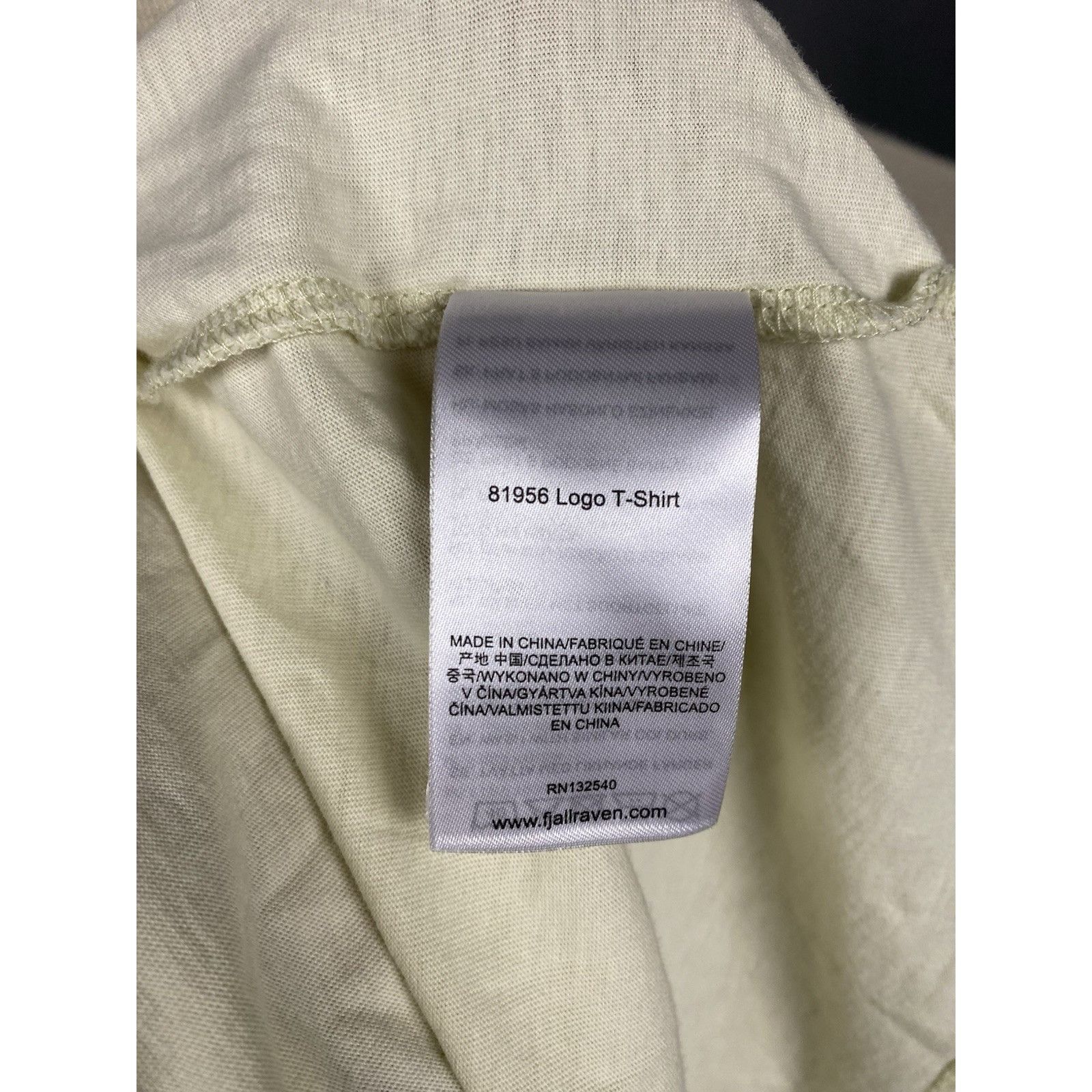 Fjallraven Fjallraven Big Logo Men's Beige T-Shirt Size M Size US M / EU 48-50 / 2 - 10 Thumbnail