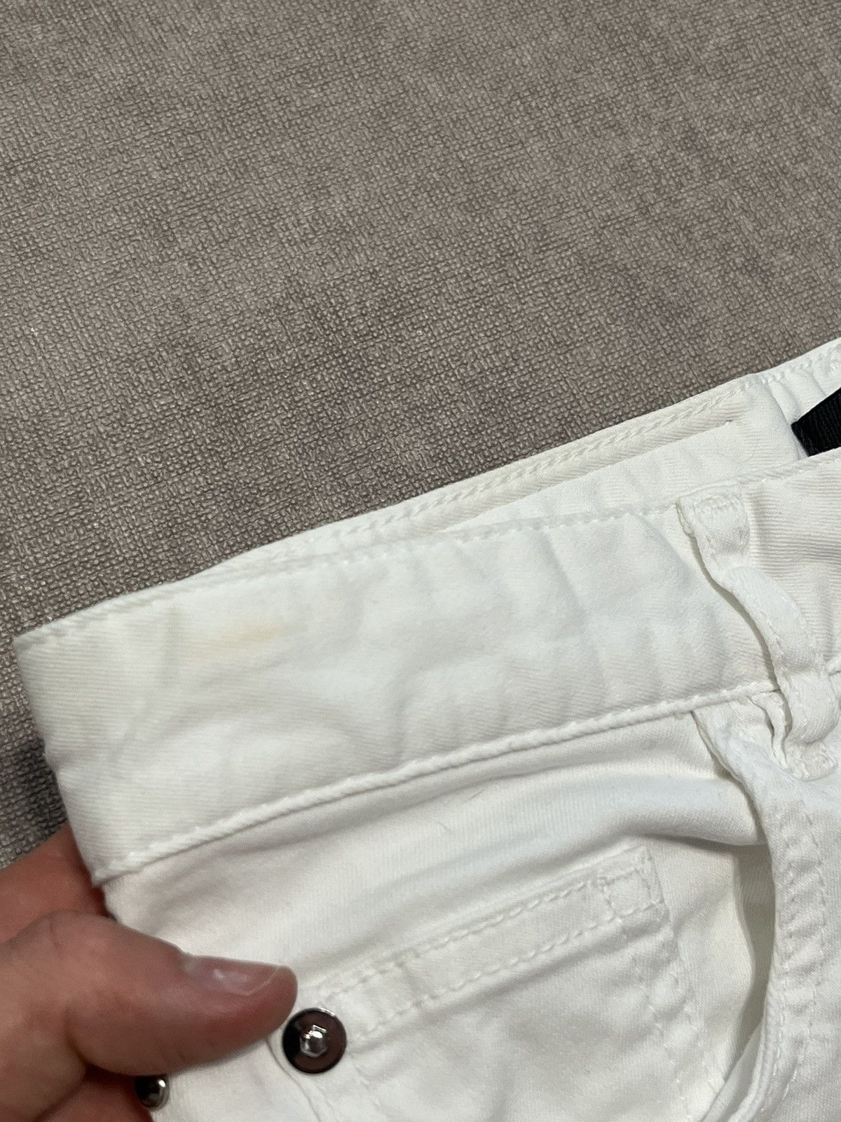 Roberto Cavalli Roberto Just Cavalli Womens White Skinny Jeans Denim Size 28 Size 27" / US 4 / IT 40 - 16 Thumbnail