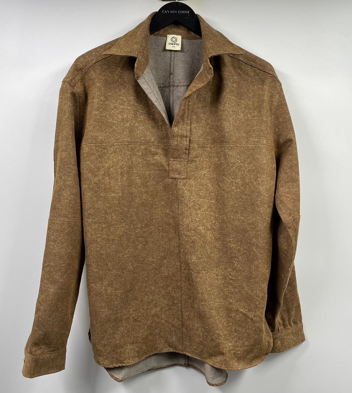 Other CNCPTS Brown Denim Rugby Long Sleeve Shirt Small Size S / US 4 / IT 40 - 9 Thumbnail