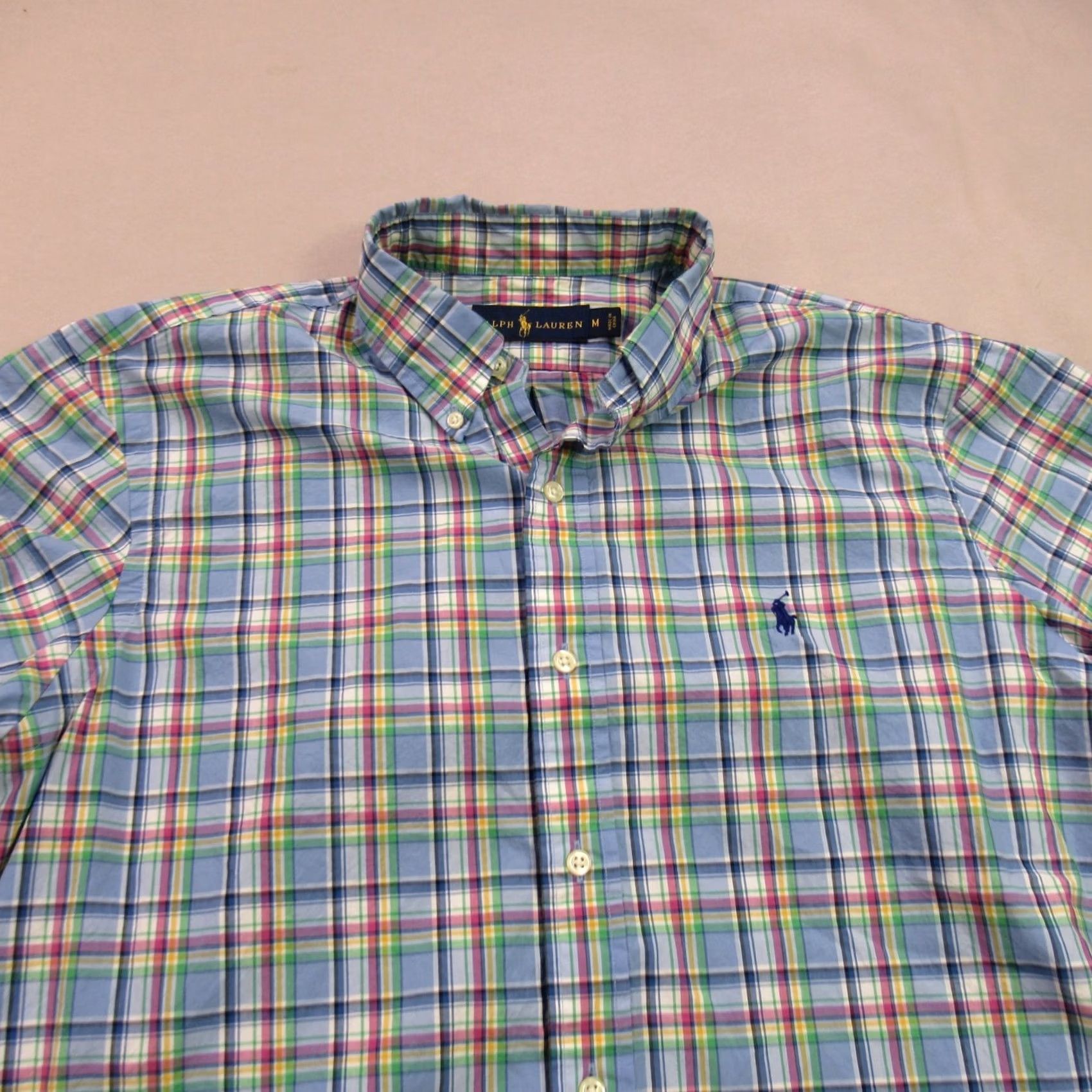 Polo Ralph Lauren Ralph Lauren Shirt Mens Medium Plaid Long Sleeve Button Front Lightweight Casual Size US M / EU 48-50 / 2 - 3 Thumbnail