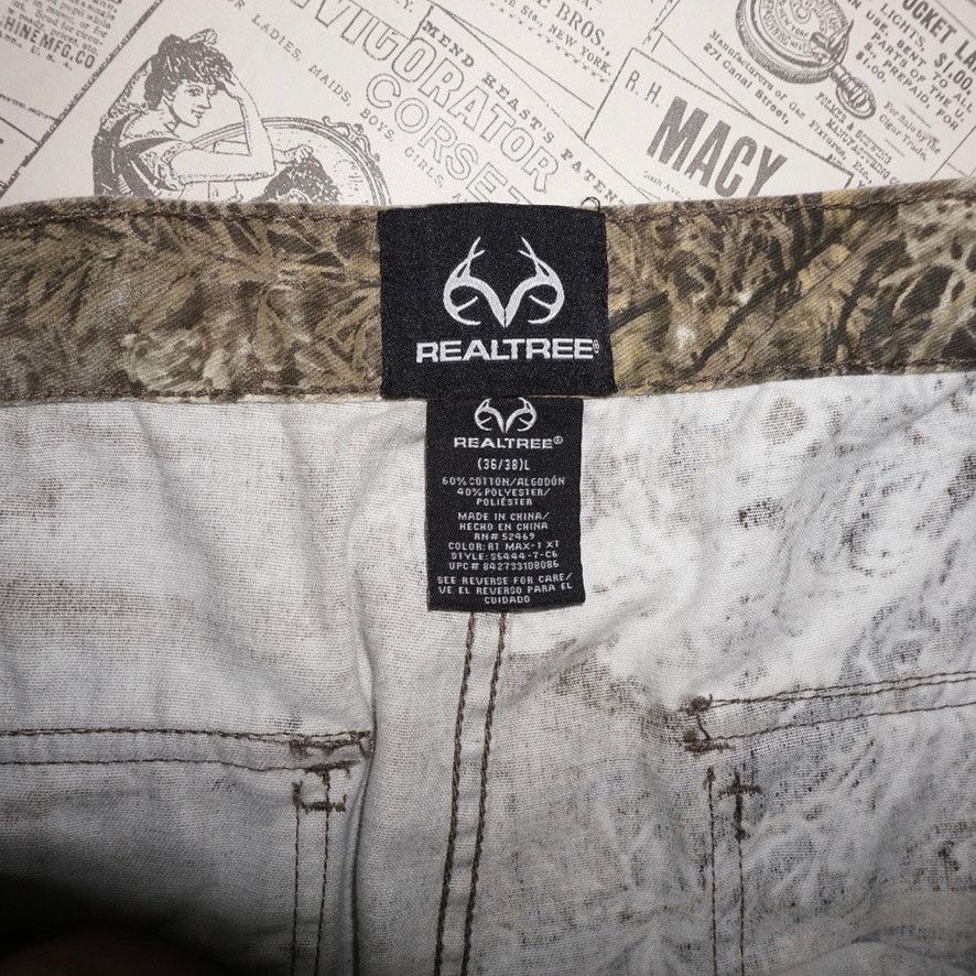Realtree 36 -Vintage Y2K real tree baggy carpenter workwear 00s pants Size US 36 / EU 52 - 3 Thumbnail