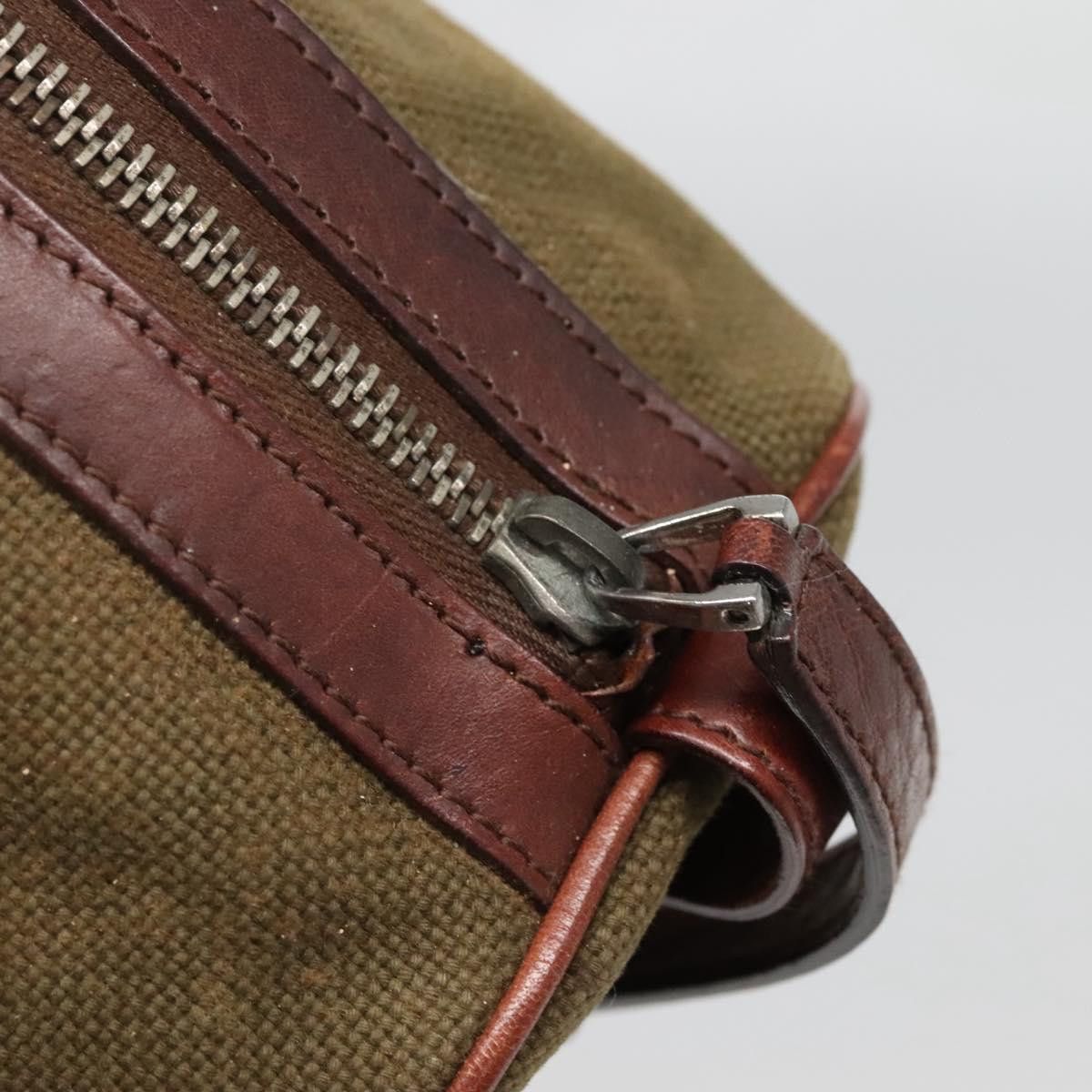 Gucci GUCCI Hand Bag Canvas Leather Khaki Brown Size ONE SIZE - 15 Thumbnail