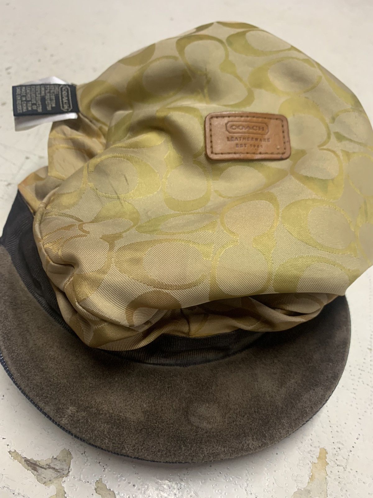 Coach Vintage coach newsboy hat cap bucket suede leather Size ONE SIZE - 18 Thumbnail