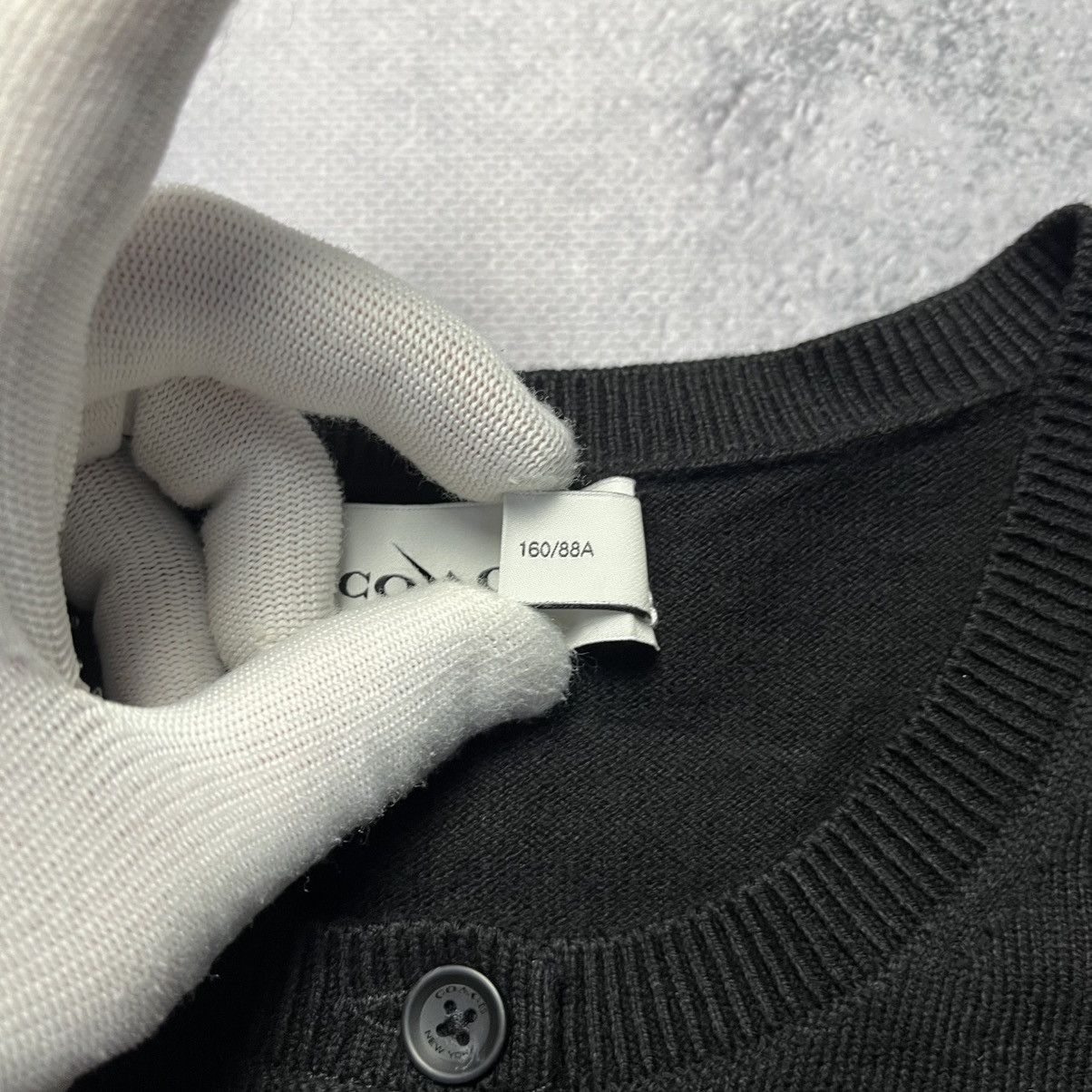 Coach Coach Black Cardigan Sweater Streetwear Luxury Designer Size S / US 4 / IT 40 - 6 Thumbnail