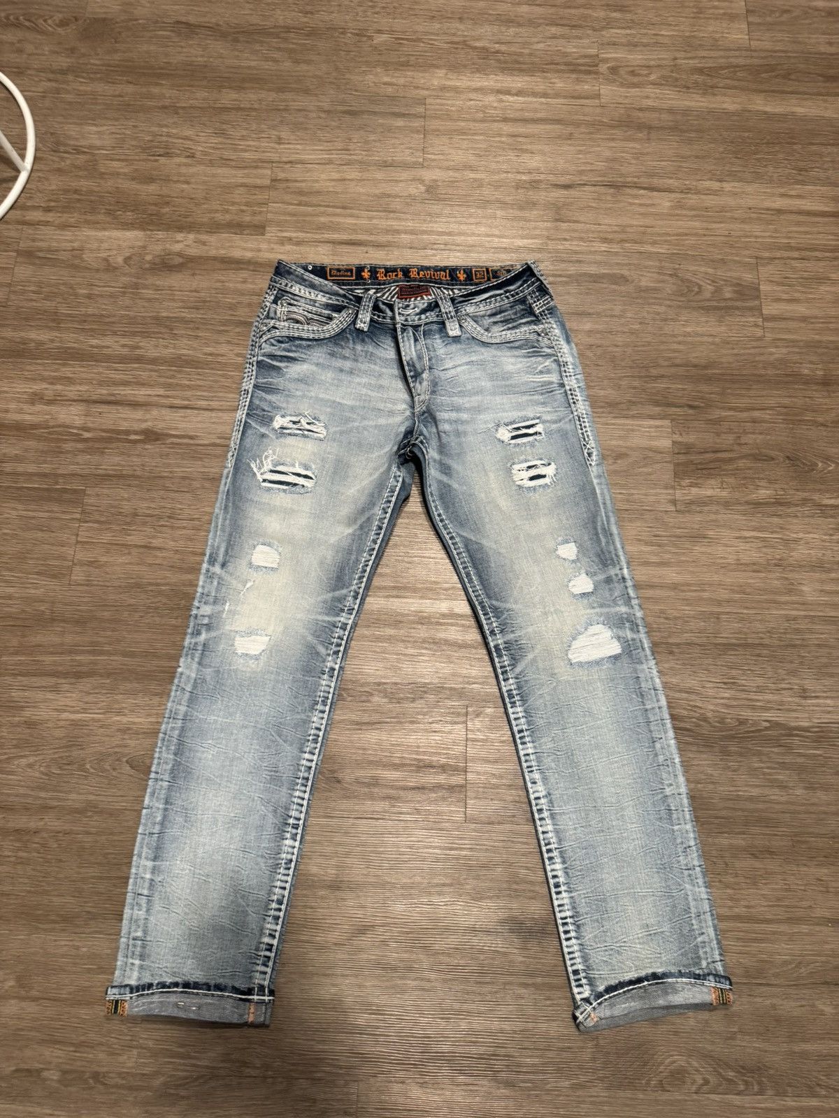 Rock Revival Rock Revival Straight Leg Jeans Size US 32 / EU 48 - 1 Thumbnail