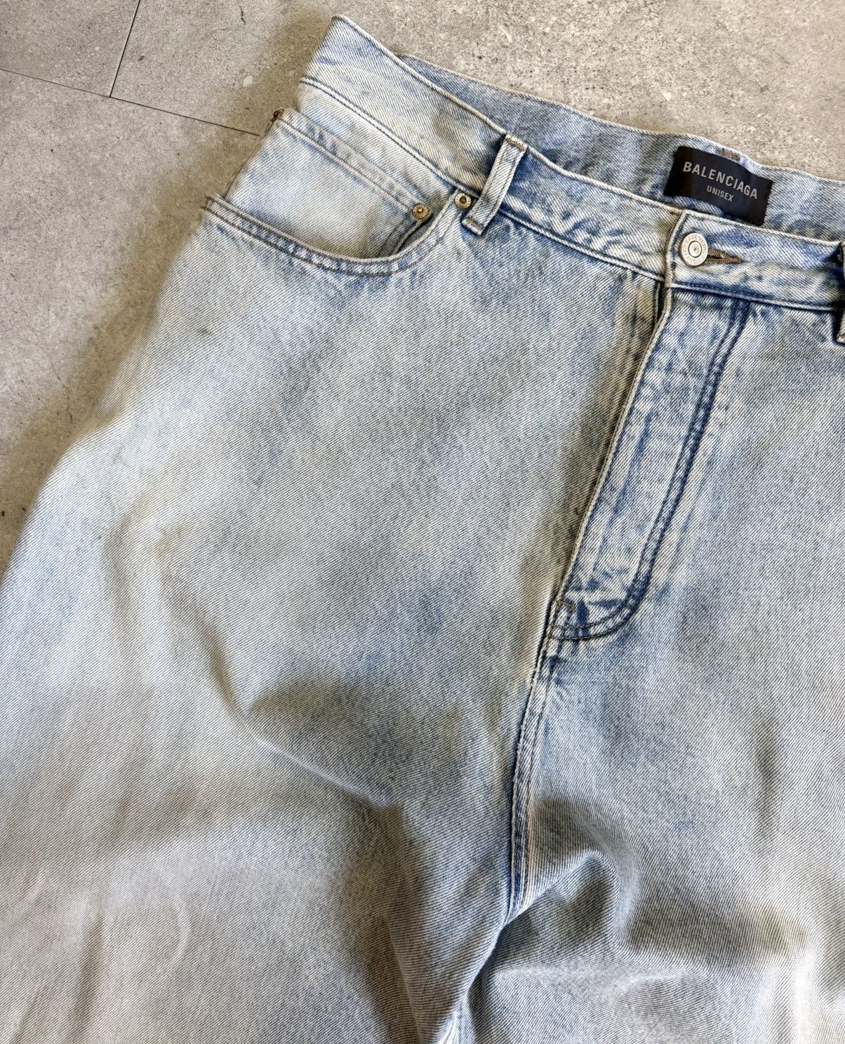 Balenciaga Balenciaga Sticker Denim Baggy Jeans Size US 38 / EU 54 - 4 Thumbnail