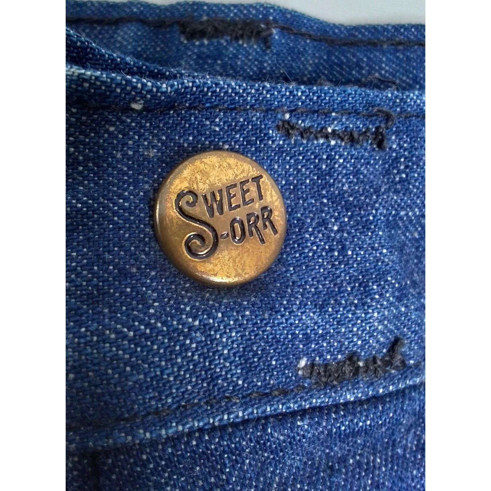 Other Sweet Orr Jeans Women's Size 27 1960's Flare Union Made Size 27" / US 4 / IT 40 - 4 Thumbnail