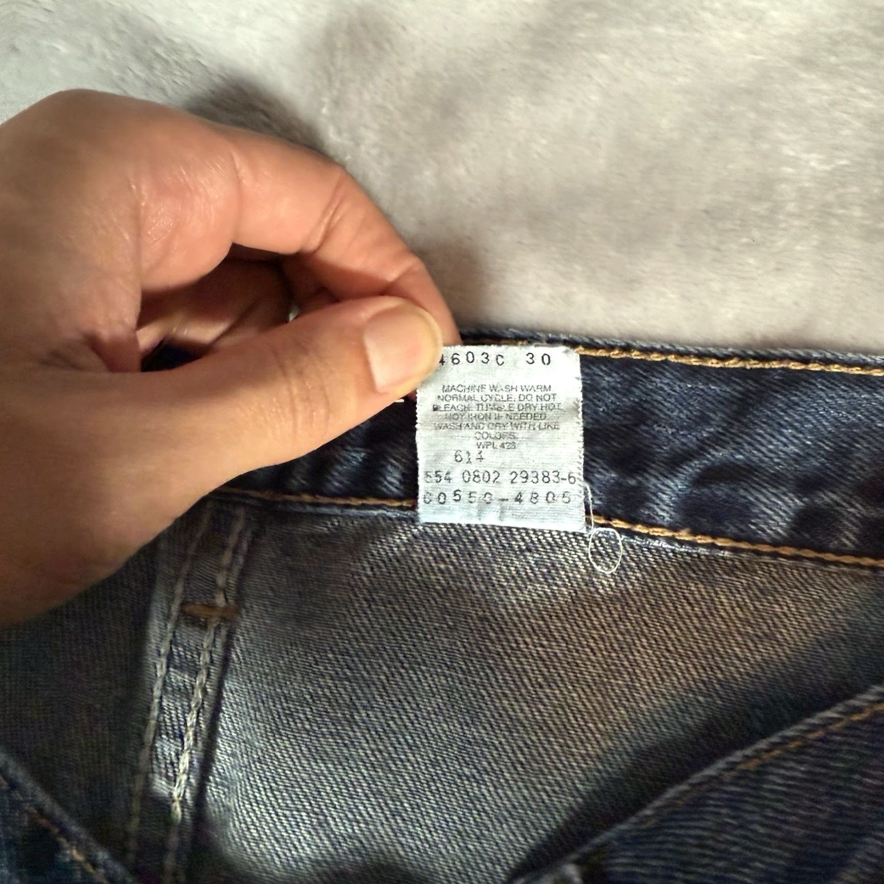 Levi's VINTAGE Levi's 550 Jeans Men 36 Relaxed Fit Denim 30 Inseam Blue USA Made 90s Style Mens Size US 36 / EU 52 - 3 Thumbnail
