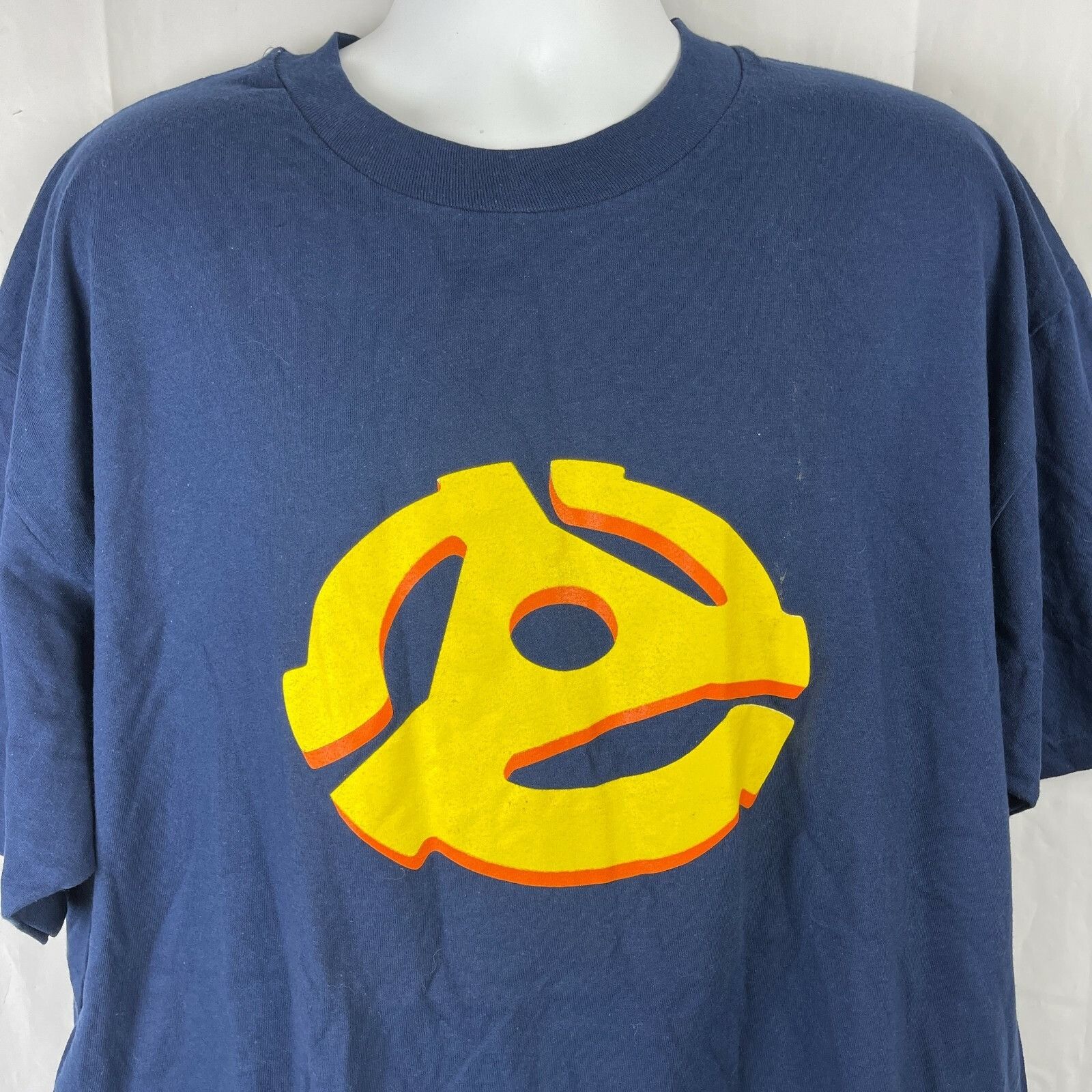 Hanes King Size Pro DJ Gear Vtg Mens T-Shirt size 2XL SF Record Ad Size US XXL / EU 58 / 5 - 6 Thumbnail