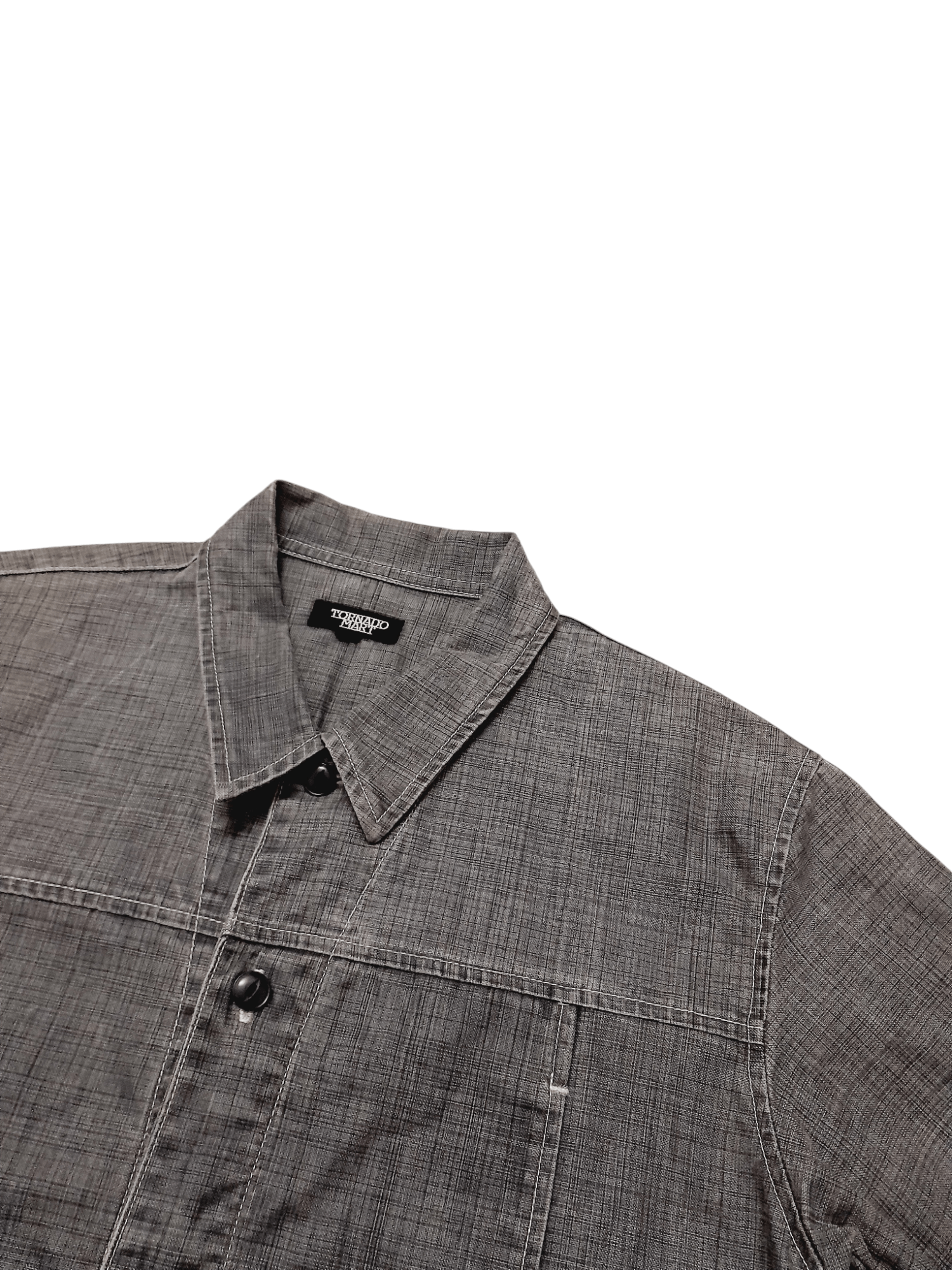 Tornado Mart Tornado Mart of Hisashi Fukatami Denim Shirt (S295) Size US M / EU 48-50 / 2 - 4 Thumbnail