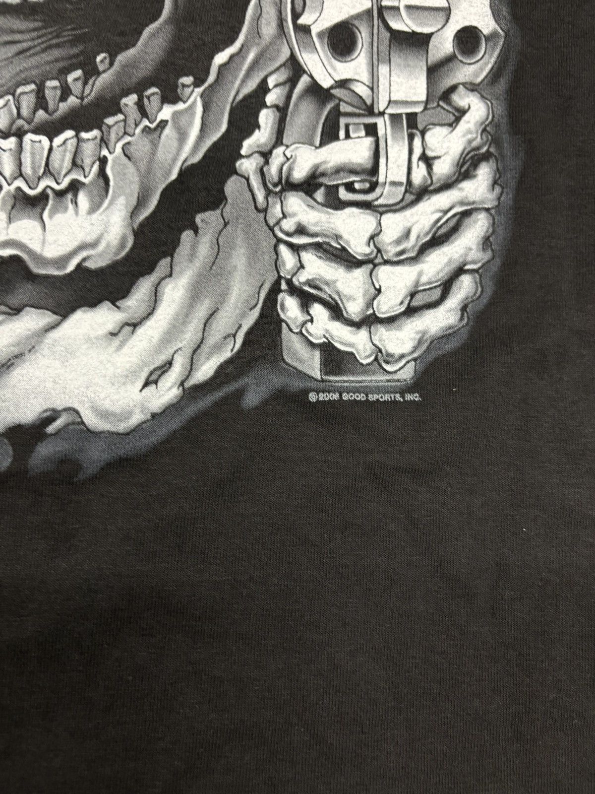 Vintage Vintage GSI biker flame skull tee Y2K Size US L / EU 52-54 / 3 - 4 Thumbnail