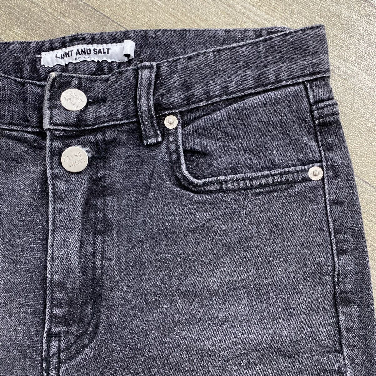 Japanese Brand 2000s Light And Salt Black Washed Y2K Lgb Style Flared Jeans Size US 27 - 8 Thumbnail