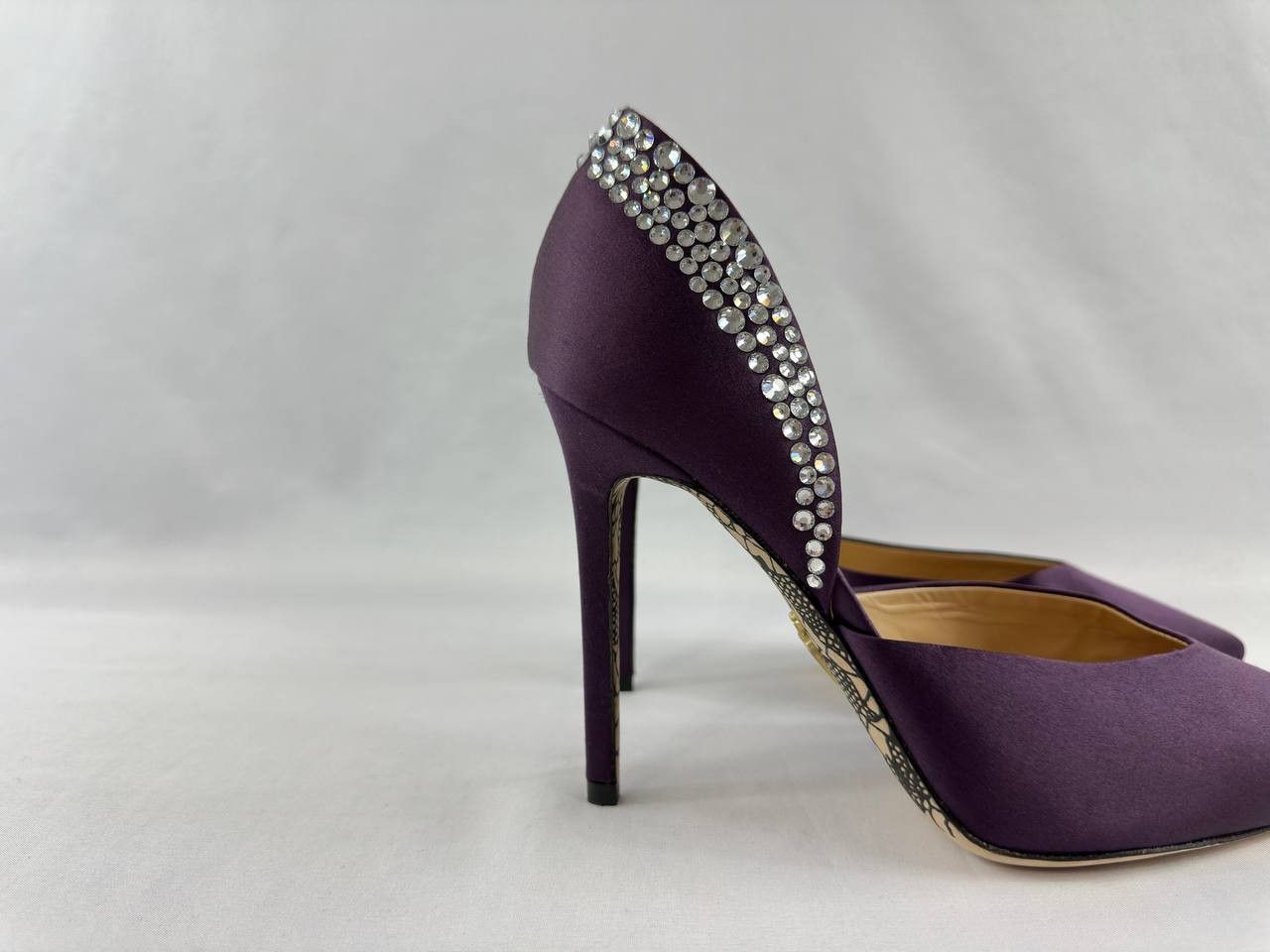 Paciotti Cesare Paciotti Silk Purple Pump Heels Size US 11.5 / IT 41.5 - 2 Thumbnail