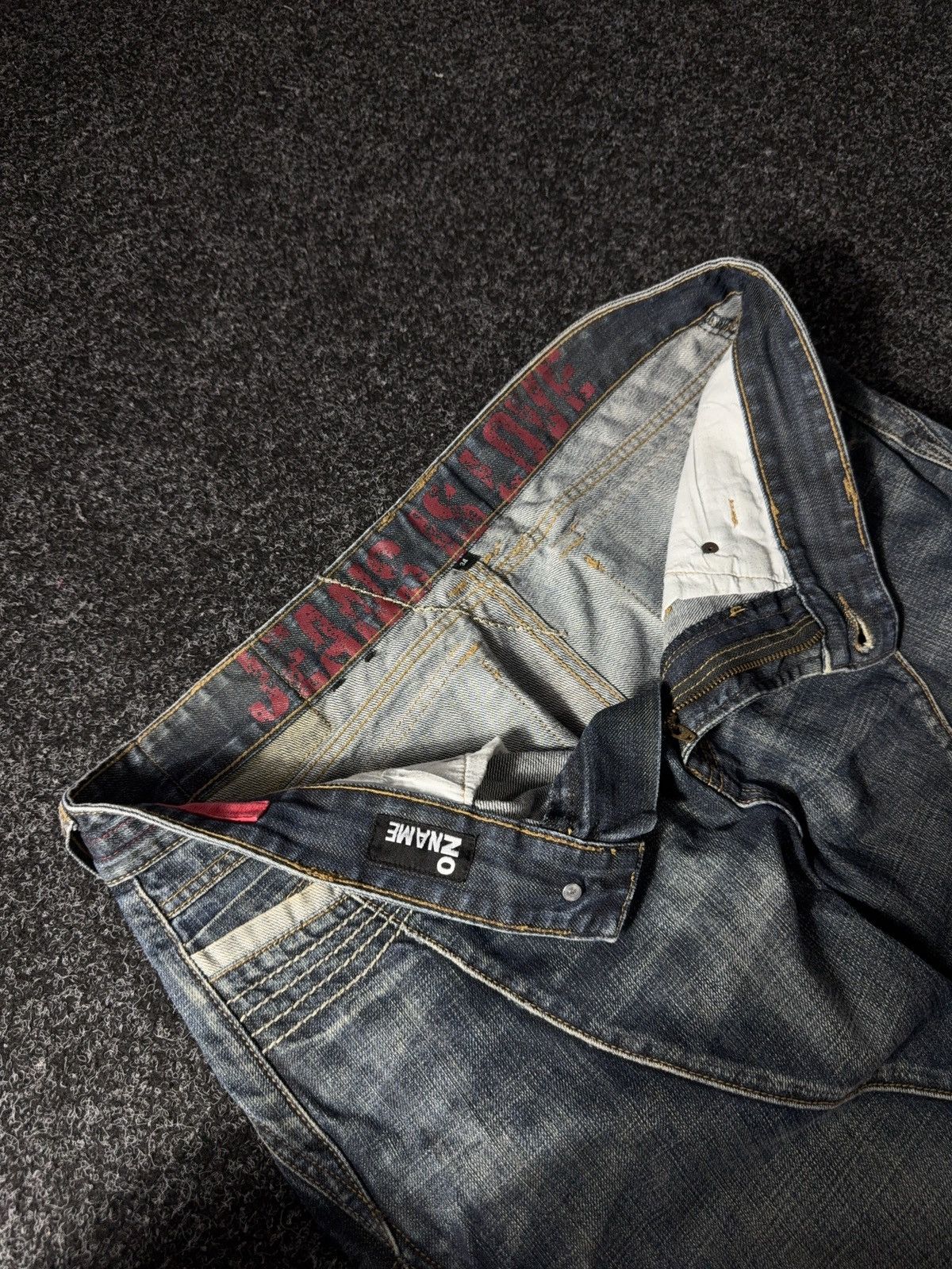 If Six Was Nine × Vintage Vintage 90s Avant Garde baggy denim pants y2k style Size US 34 / EU 50 - 7 Thumbnail