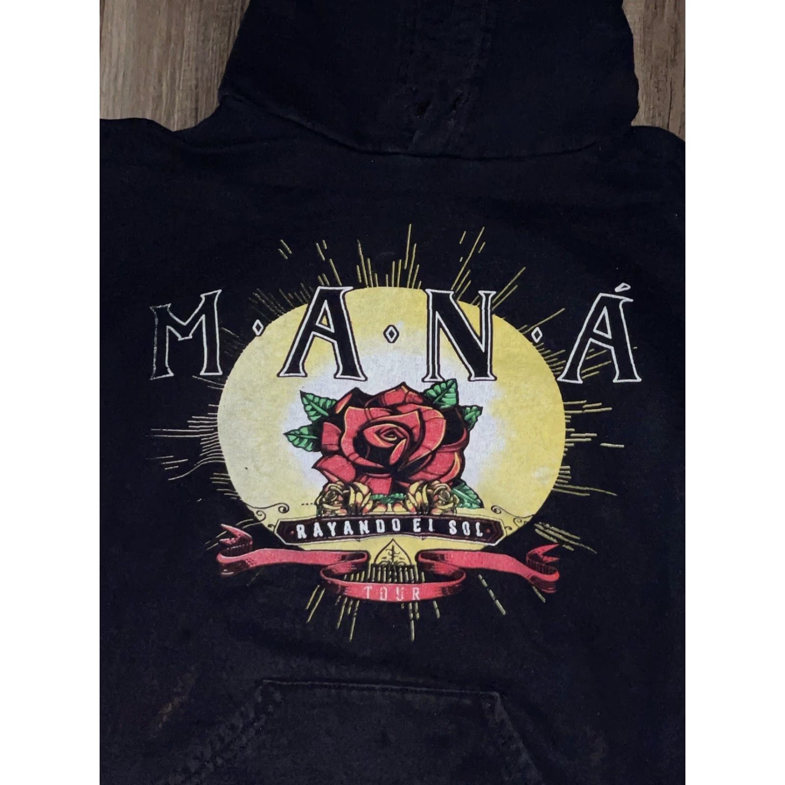 Vintage Mana Tour Hoodie Sweatshirt Black Small Mens S Pullover Hoodie Size US S / EU 44-46 / 1 - 3 Thumbnail