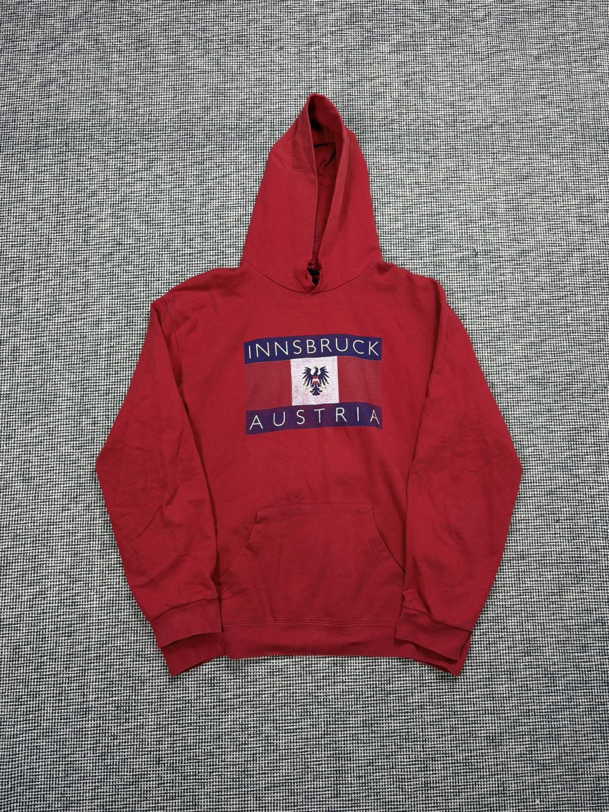 Vintage Distressed Innsbruck Austria vetements style boxy hoodie Size US XL / EU 56 / 4 - 1 Thumbnail